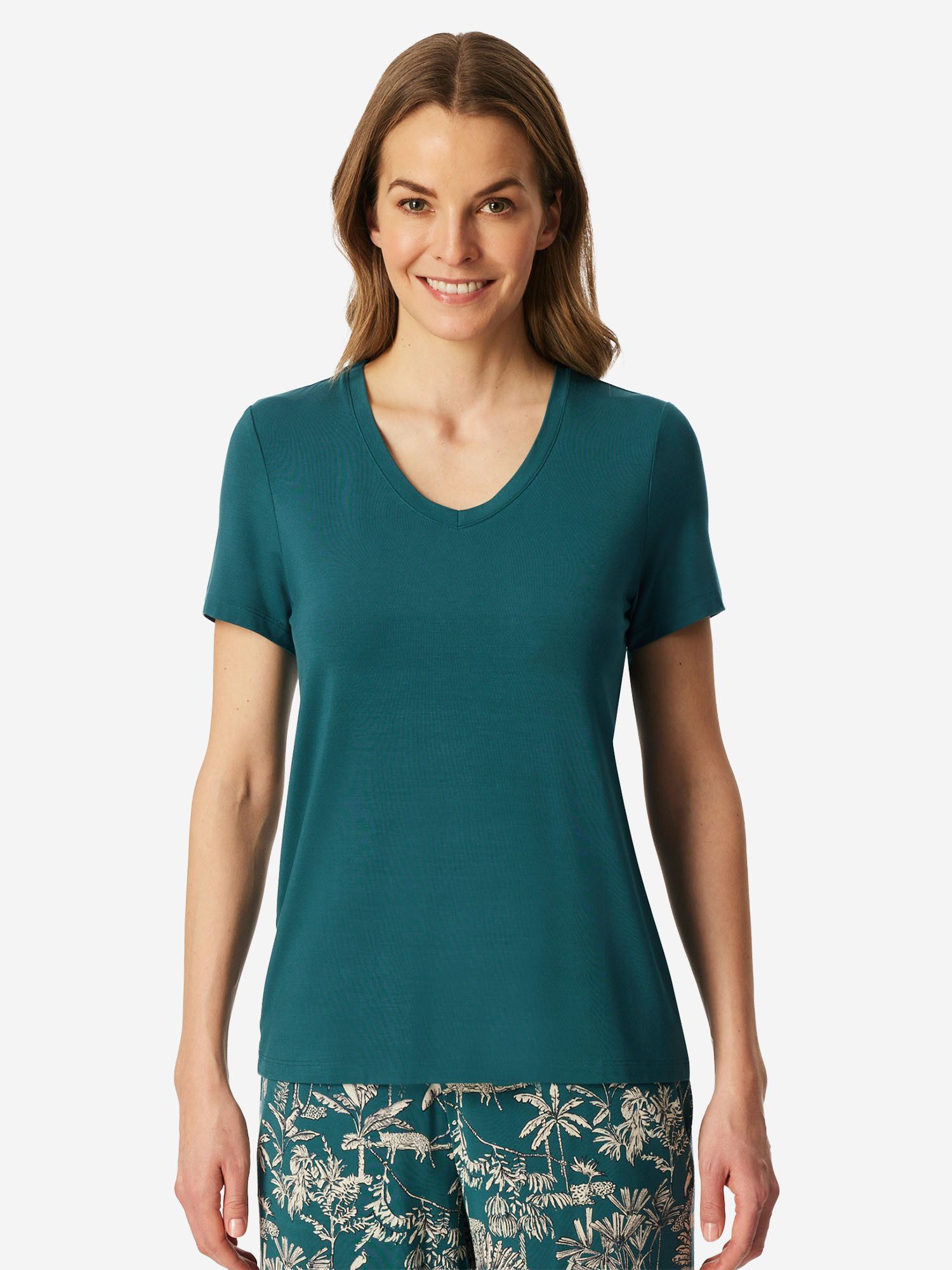 Schiesser Pyjamaoberteil Mix Relax Schlafshirt, Pyjama Shirt, Nachtshirt