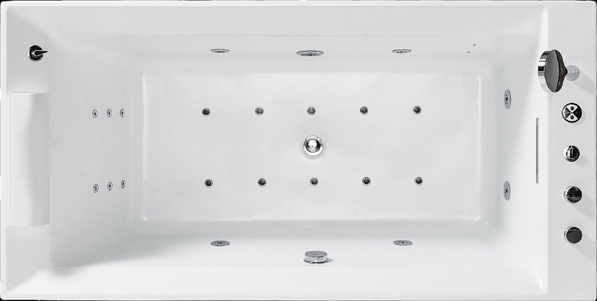 JVmoebel Whirlpool-Badewanne Luxus Whirlpool Badewanne mit Sprudel- und Blasenfunktion, (1-tlg), Made in Europa