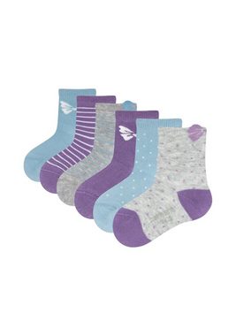 Camano Socken ca-soft mit Bio-Baumwolle gemustert (6-Paar) mit weichem Komfortbund