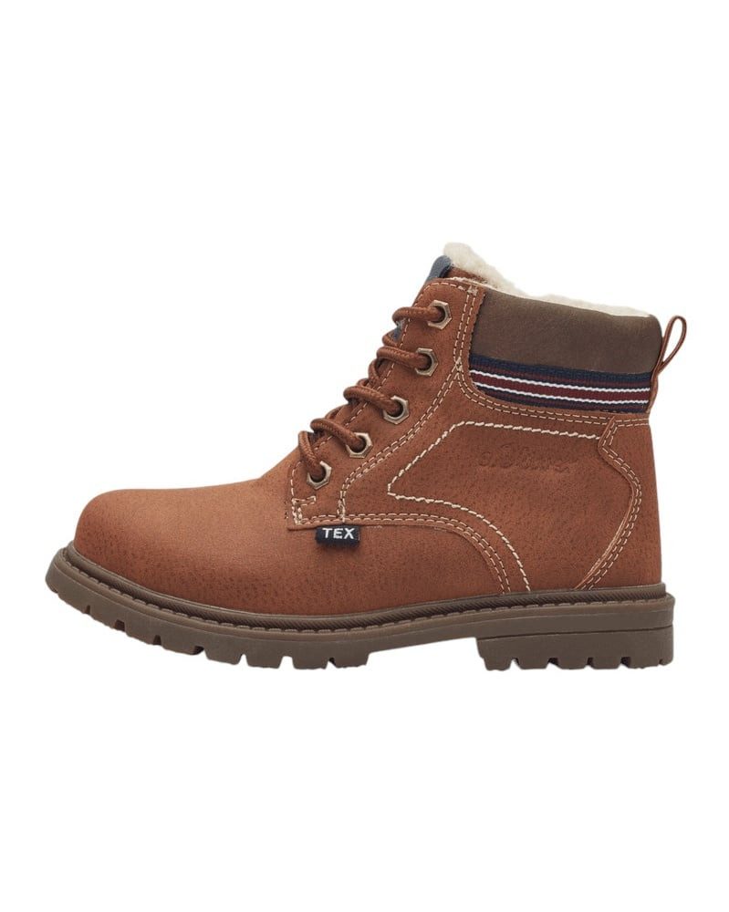 s.Oliver 5-46103-43-305 - mit Innenfutter - cognacbraun Kinder Winterstiefel