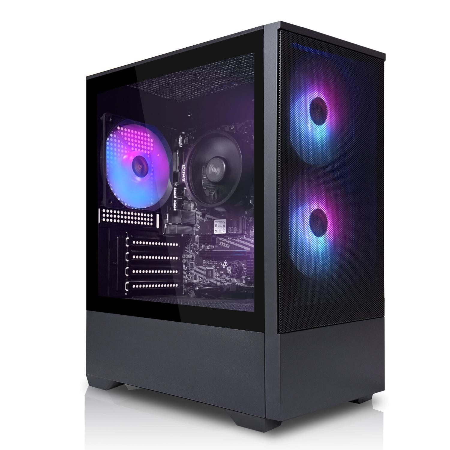 SYSTEMTREFF Basic Gaming-PC (AMD 5500 5500, GeForce RTX 3060, 16 GB RAM, 500 GB SSD, Luftkühlung)