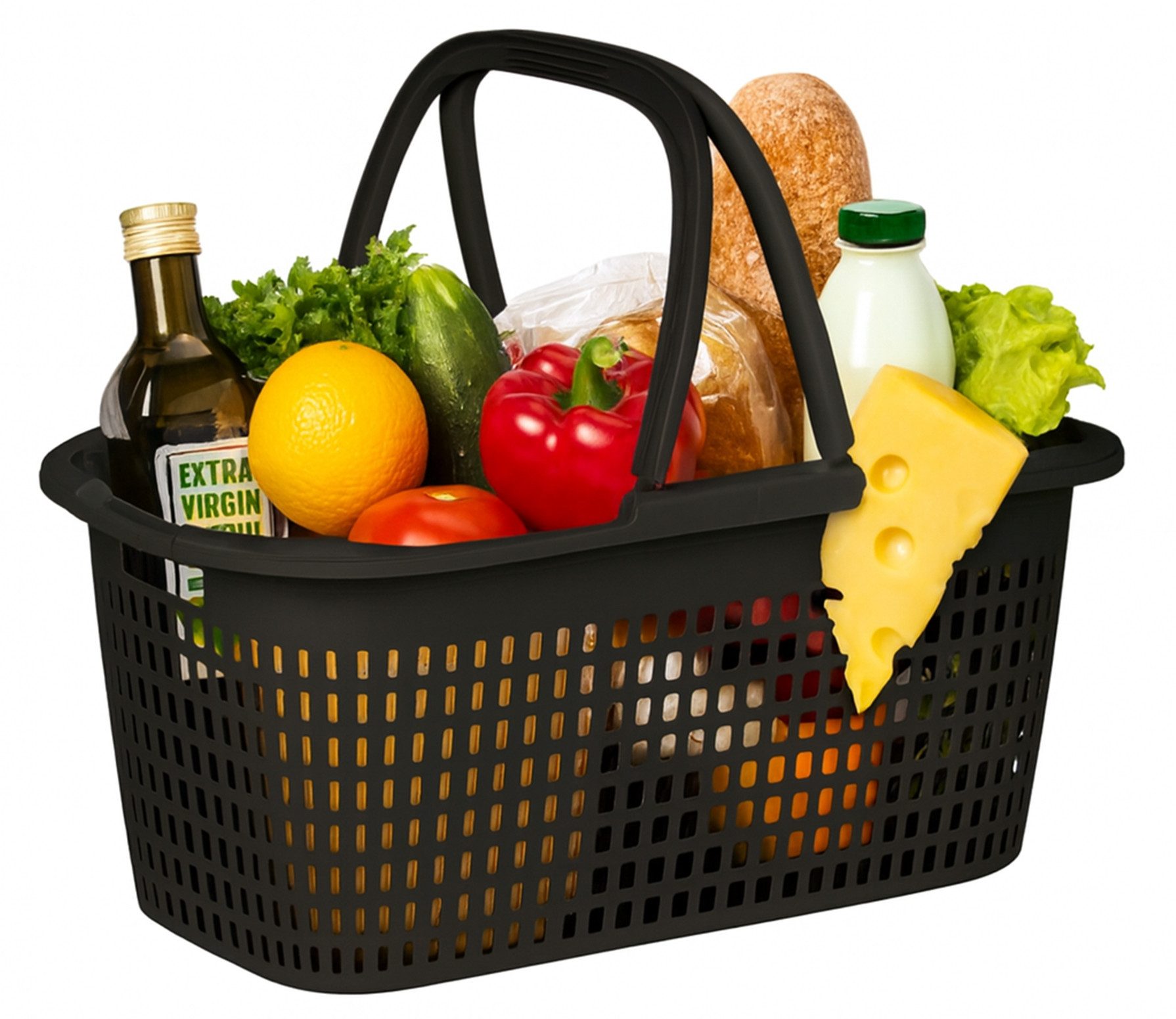 Ebaxx Einkaufskorb 32 Liter Großer Henkel Einkaufs Korb Bügel Plastik Griff günstig online kaufen