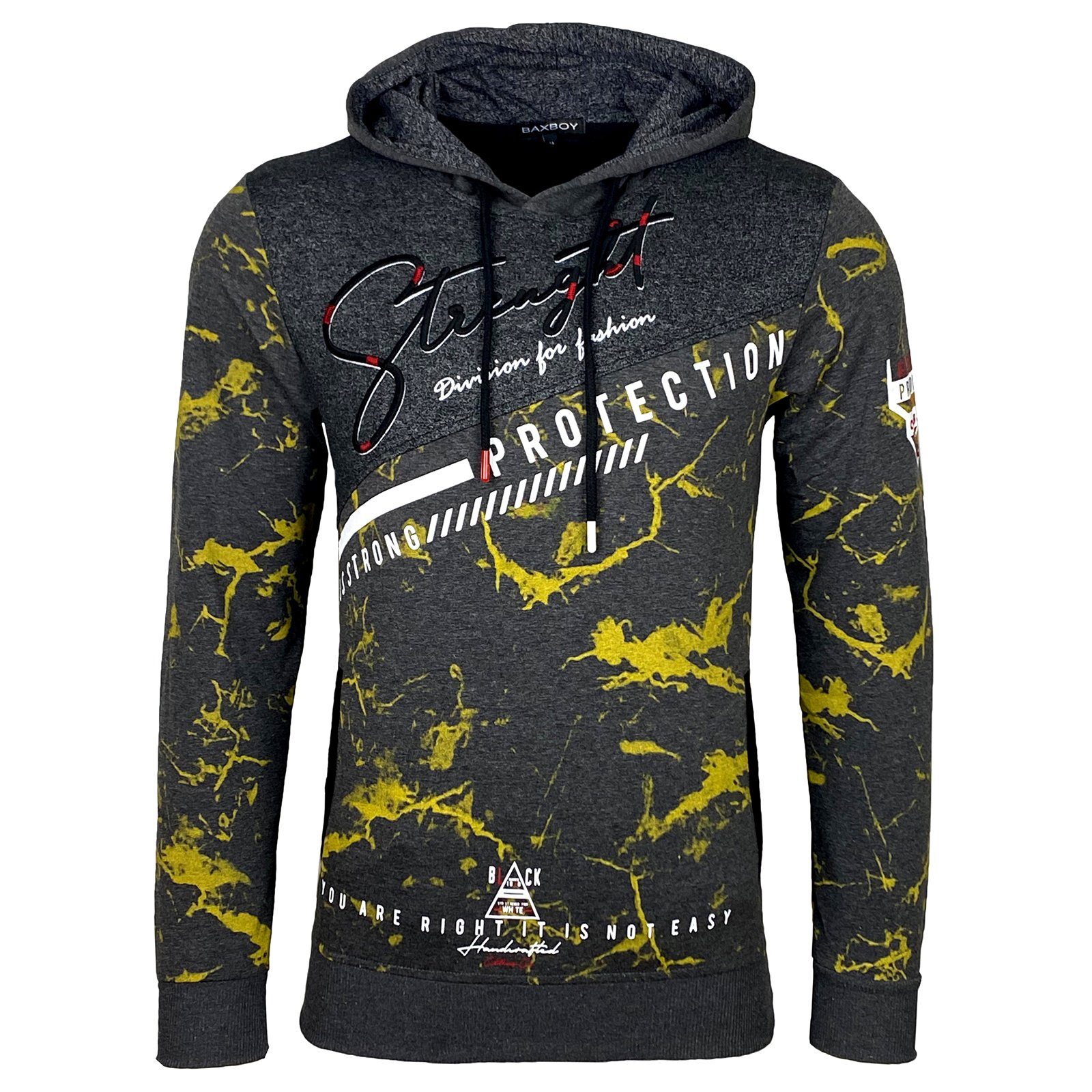 Baxboy Hoodie Baxboy Herren Pullover Hoodie Sweatshirt Langarm Kapuzenpullover 2628 – Bild 2 von 5