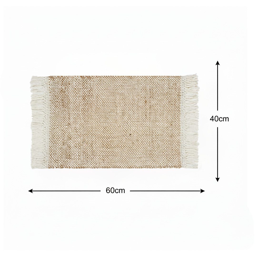 Elegant Floors Teppich Elegant Floors® Jute-Wolle Teppich Natur, Handgefert günstig online kaufen