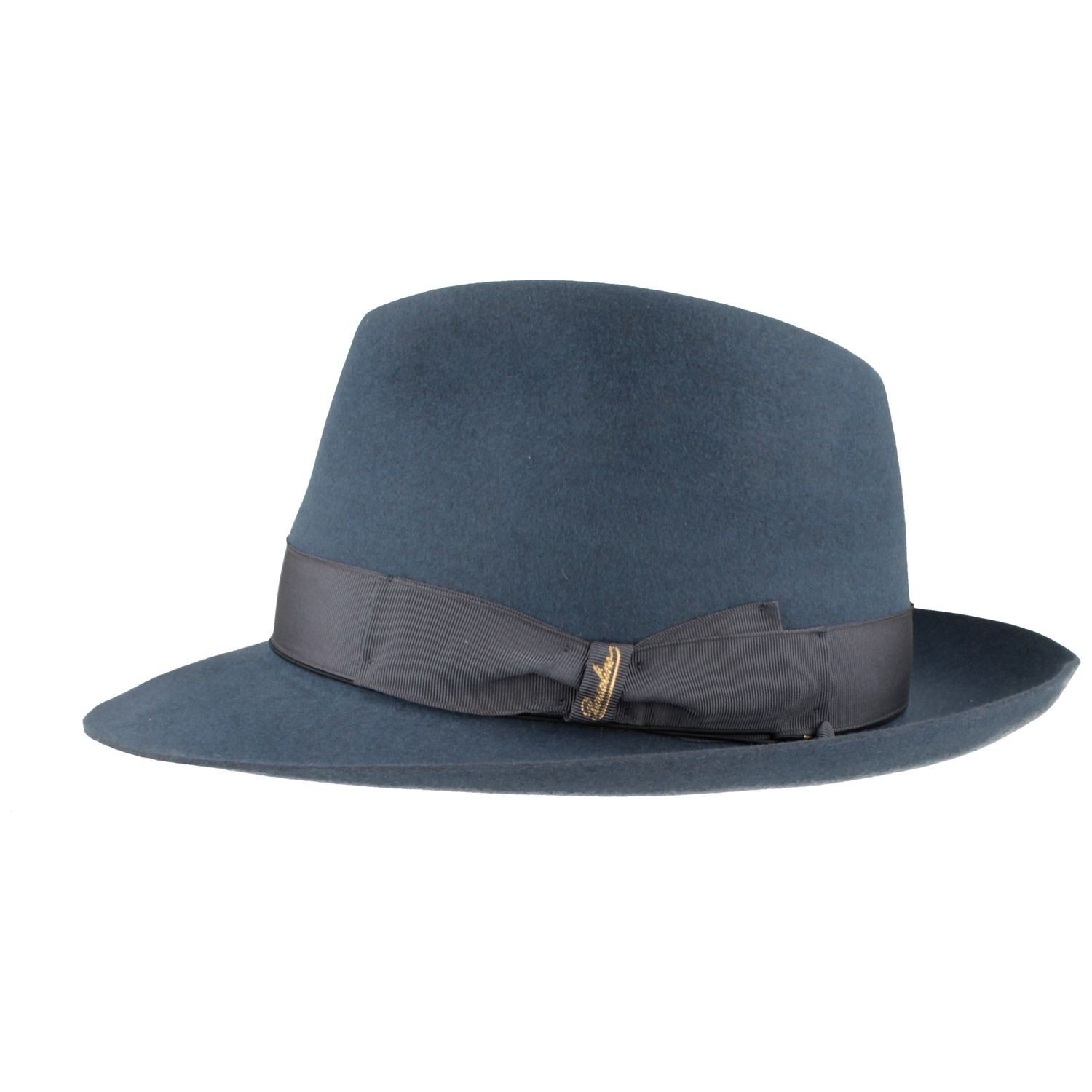 Borsalino Filzhut edler Haarfilzhut mit mittelbreiter Krempe