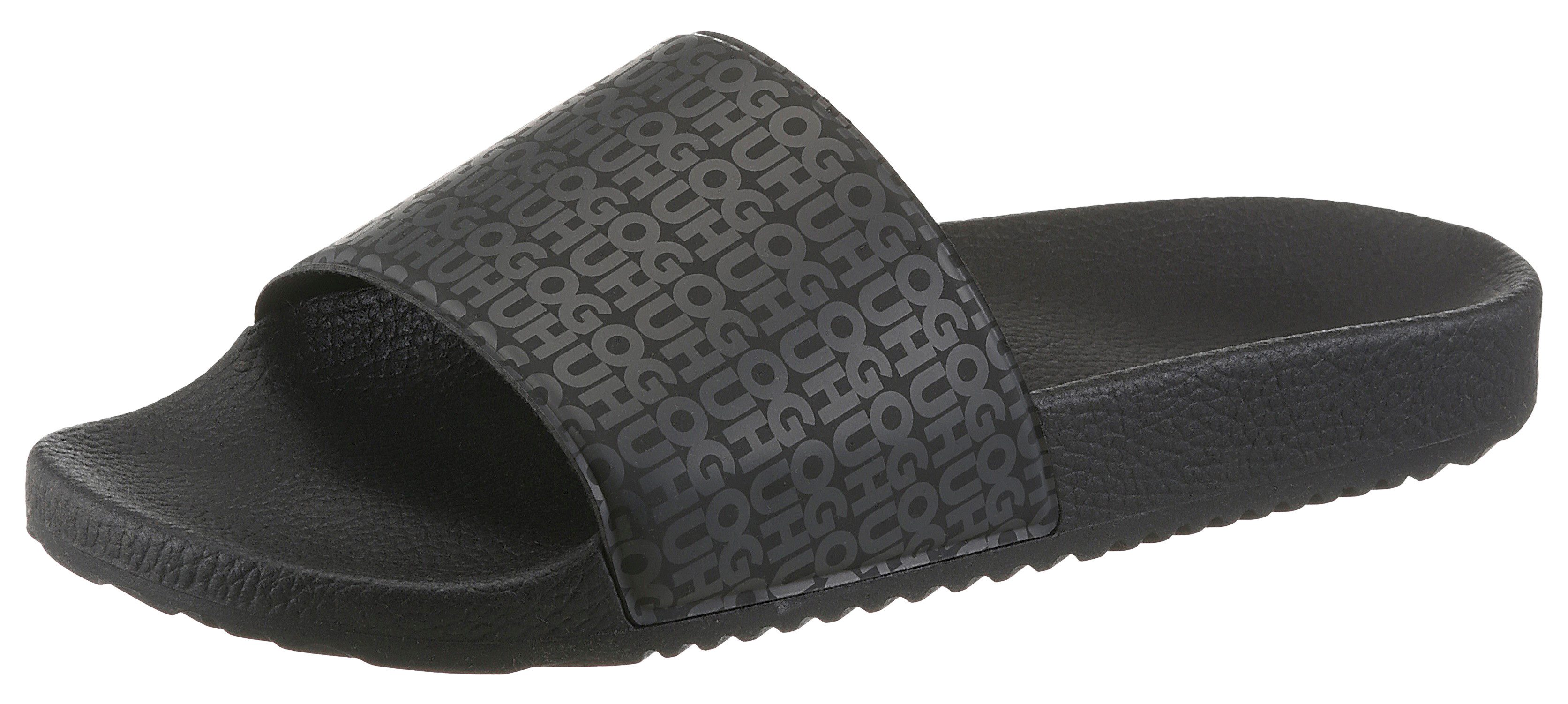 HUGO Badepantolette Pool Slides, Badeschlapppen, Sommerschuh, Strandschuh zum Schlupfen