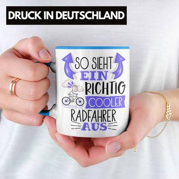 Trendation Tasse Radfahrer Tasse Geschenk So Sieht Ein Richtig Cooler Radfahrer Aus Ge