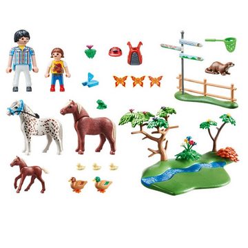 Playmobil® Spielwelt Playmobil Country Fröhlicher Ponyausflug 70512, Pferd Reiter Figuren Spiel-Set Pferde Reiterhof Zubehör Spielzeug-Set