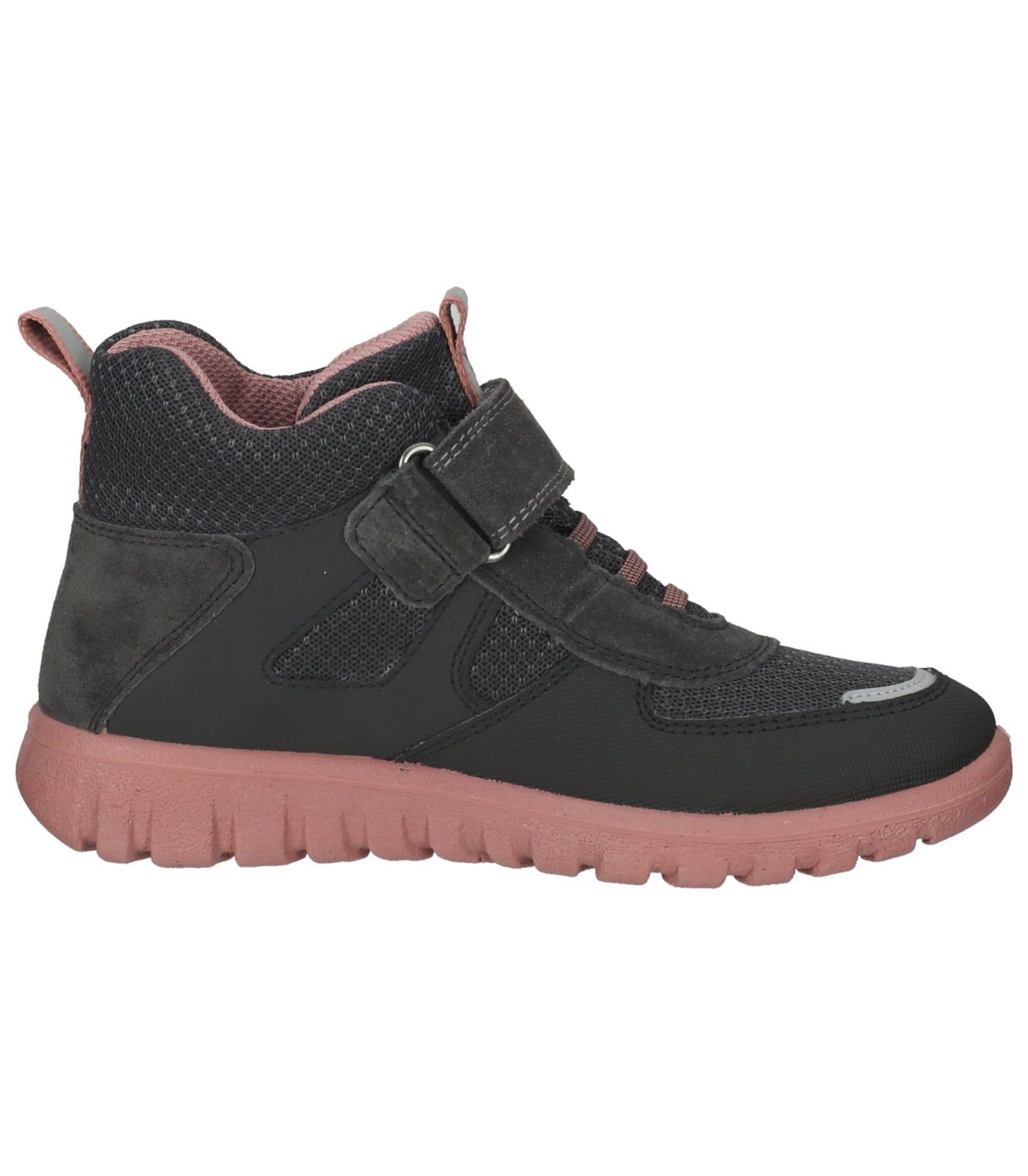 Rosa Sneaker Grau Superfit Sneaker Lederimitat/Textil