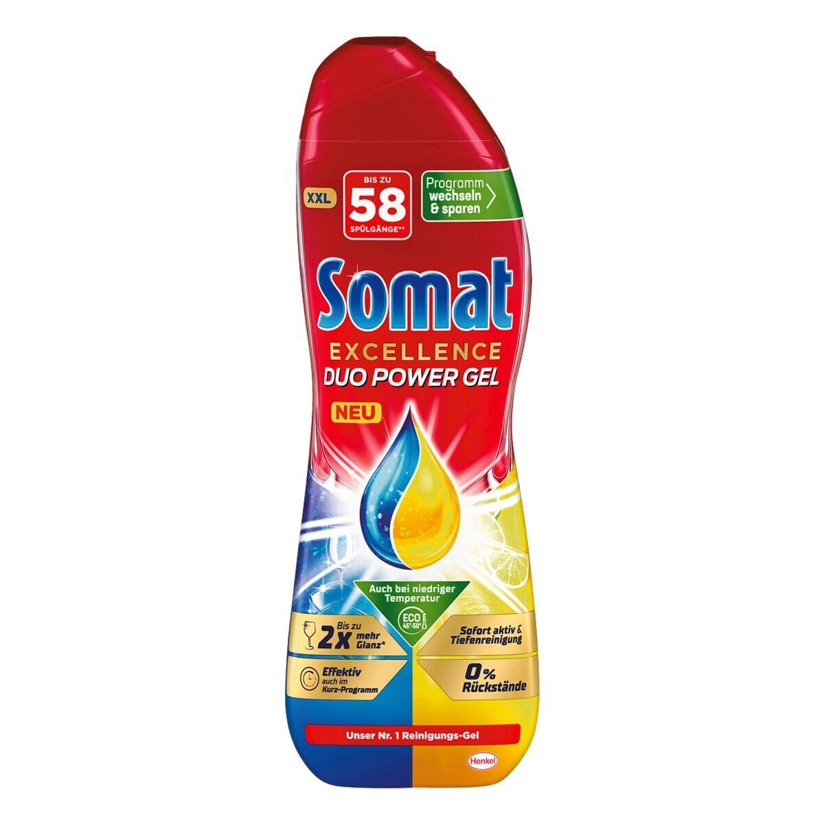 Somat Excellence Duo Power Limette Gel Zitrone Spülmaschinenreiniger und