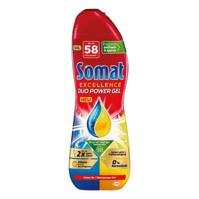 Somat Excellence Duo Power Gel Zitrone und Limette Spülmaschinenreiniger