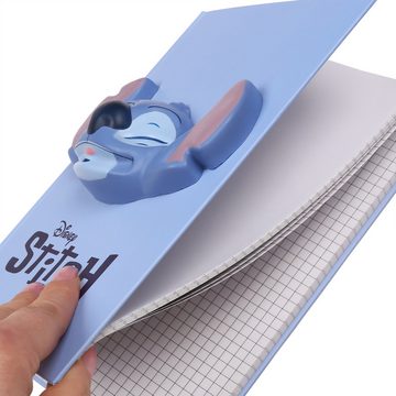 Sarcia.eu Notizbuch DISNEY Stitch Notizbuch/Notizen mit blauem Einband A5