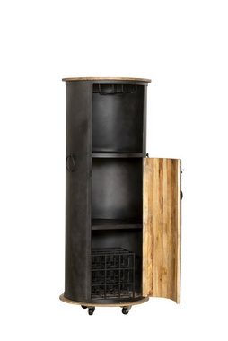 INTERIA Home & Living Weinregal, Weinbar 155cm LUNI Bar Schrank Kommode Sideboard Holz