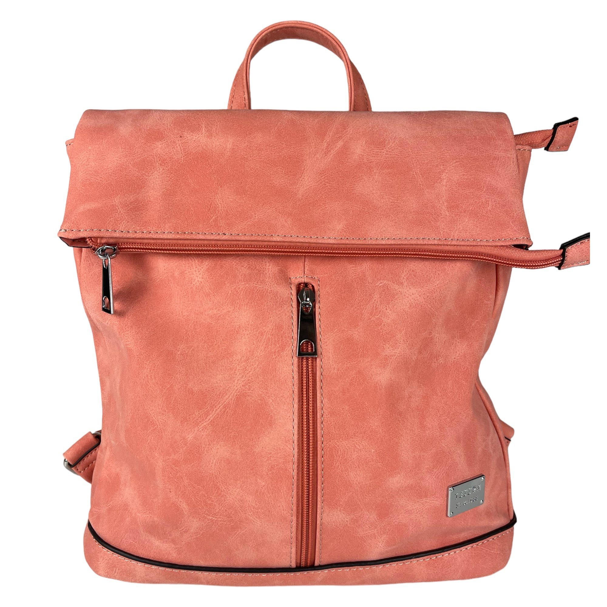 Taschen4life Rucksack 2in1 Rucksack & Umhängetasche in Einem D5623, Damen Rucksacktasche, Fächer, schnell umbaubar, Multifunktionsrucksack
