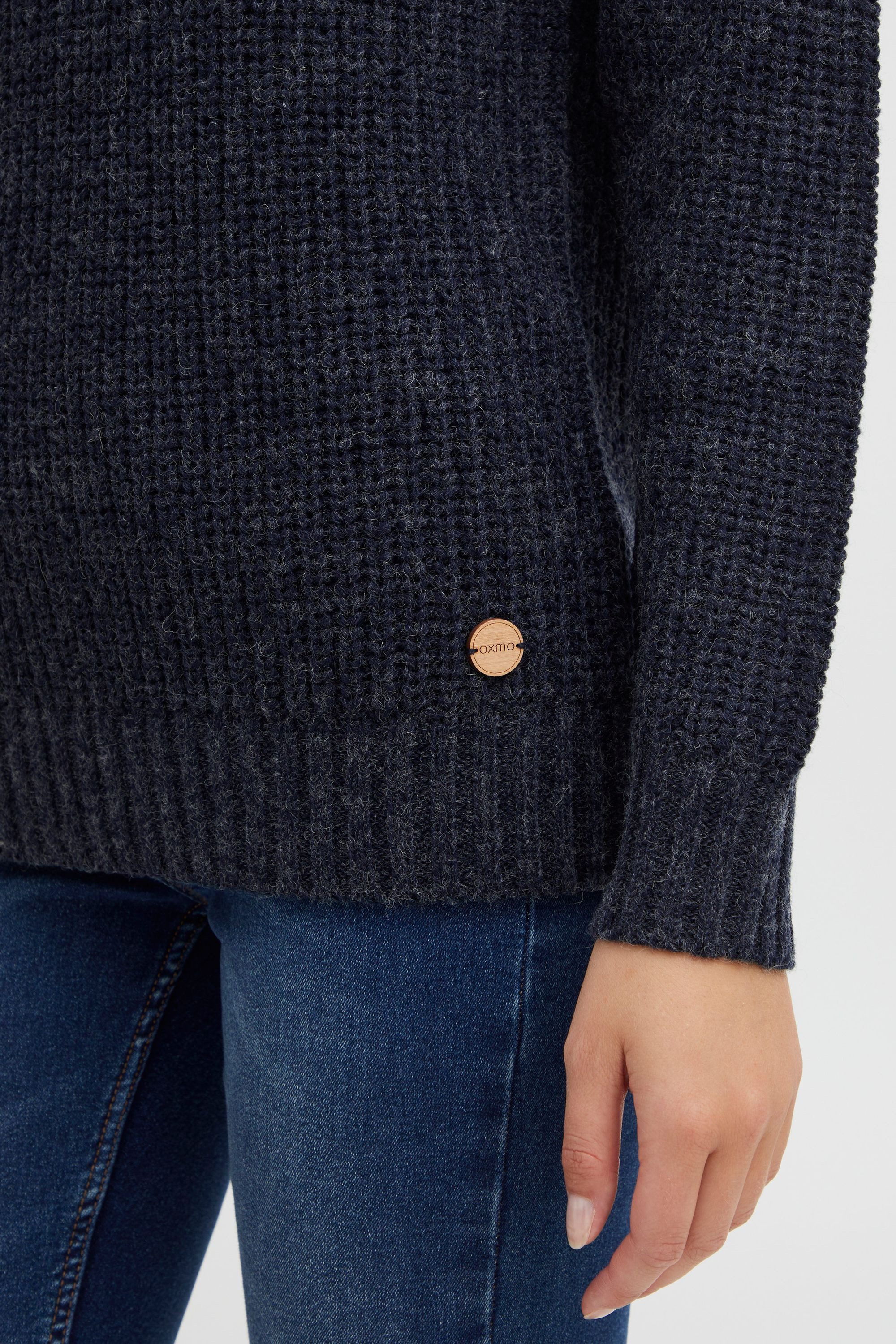 OXMO Strickpullover OXNanna Grobstrickpullover mit Rollkragen