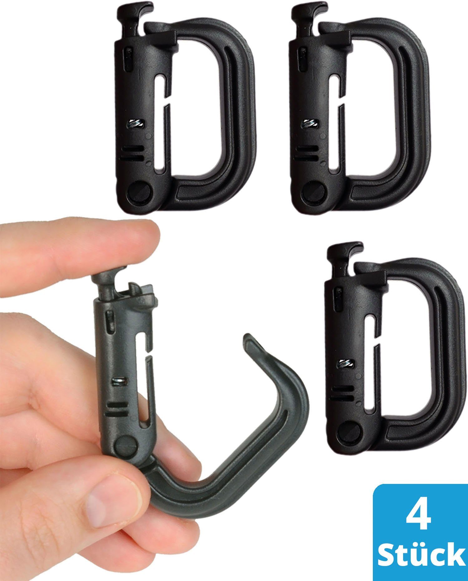 Karabiner Grimloc Karabiner, Molle, Plastik Karabinerhaken valonic