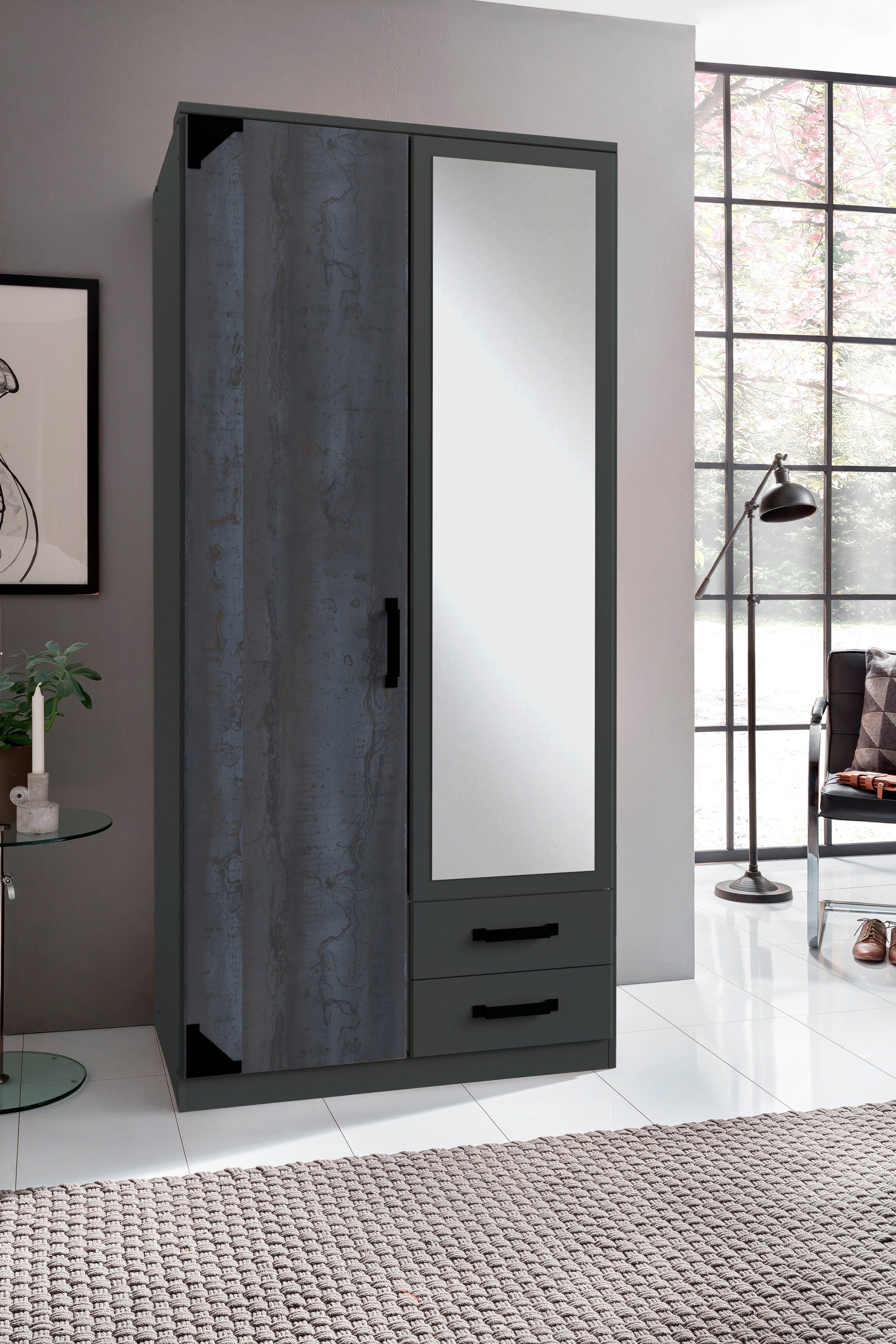 Wimex Drehtürenschrank Bochum mit Spiegel günstig online kaufen