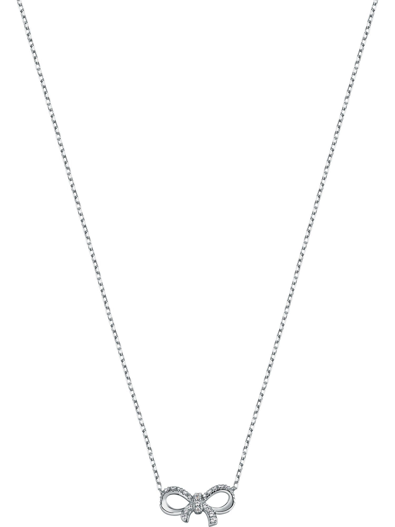 Collier FAVS Damen-Kette 375er Weißgold 25 Zirkonia
