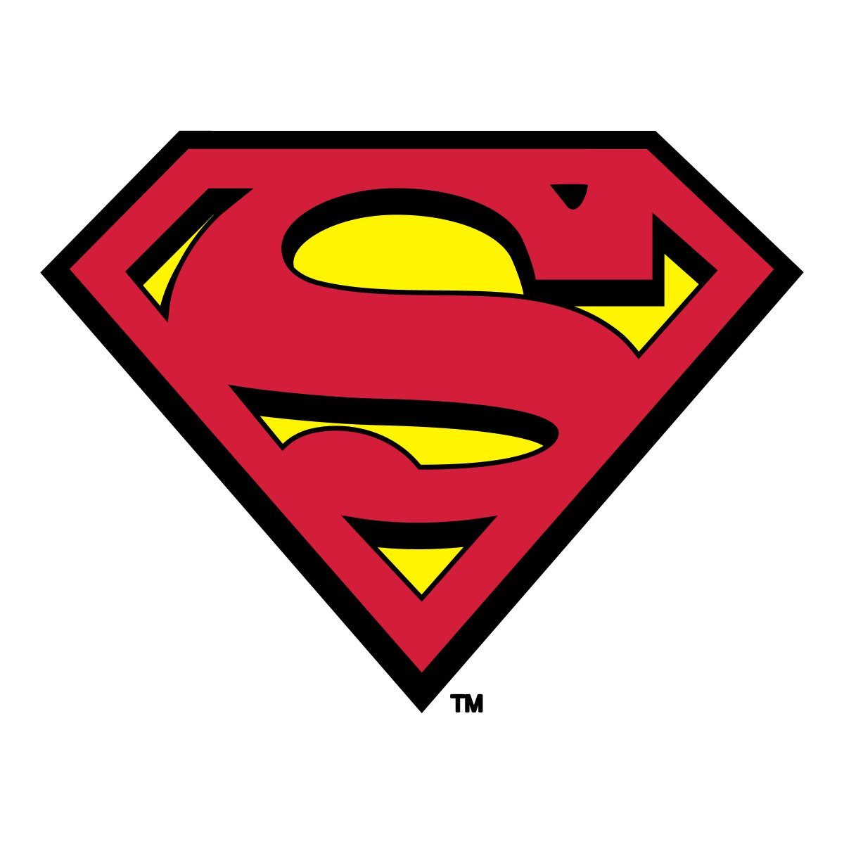 Spreadshirt Aufkleber DC Comics Superman Logo Original Karneval Sticker Aufkleber
