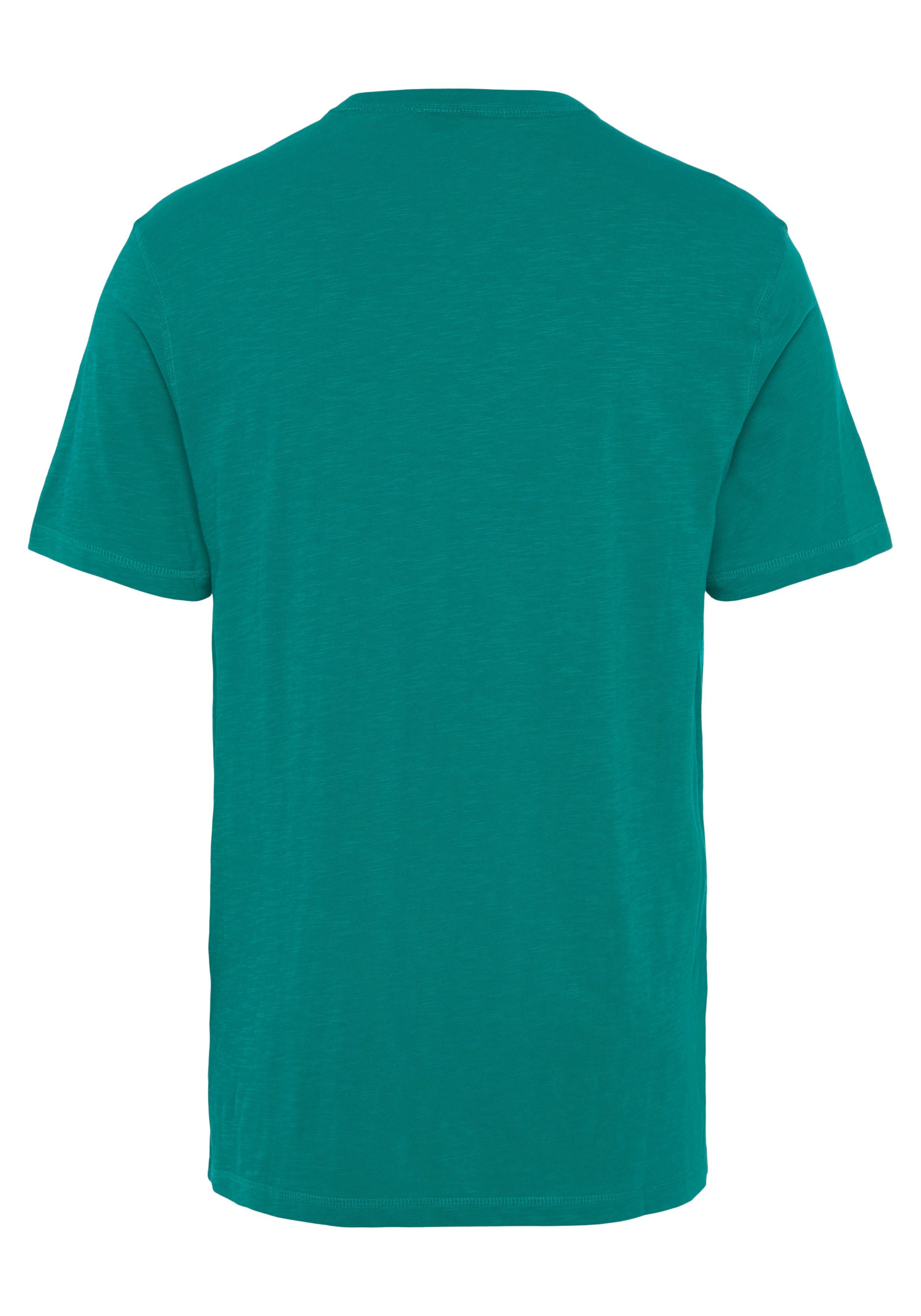der BOSS T-Shirt Dark Tegood auf ORANGE BOSS Brust mit Green303 Logo