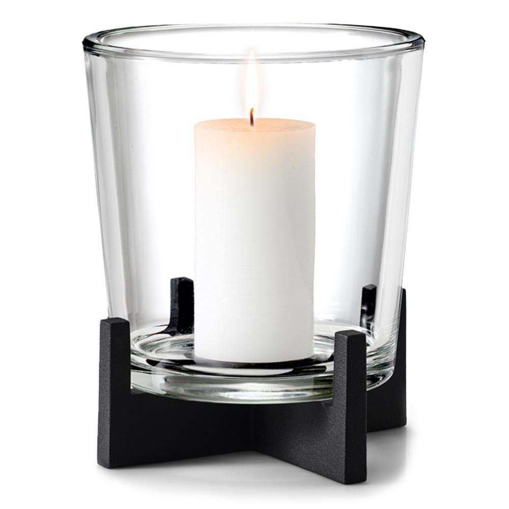 Kerzenständer Dekoration blomus Glas Windlicht Stahl / Set) Kerzenhalter (Kein Nero Windlicht