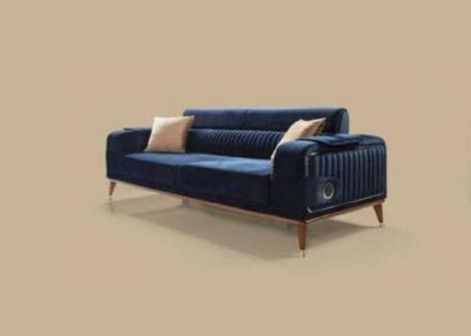 Sitzer 3-Sitzer Sofas 3 Möbel Sitz Design Stoff Sofa Luxus Couch Dreisitzer JVmoebel