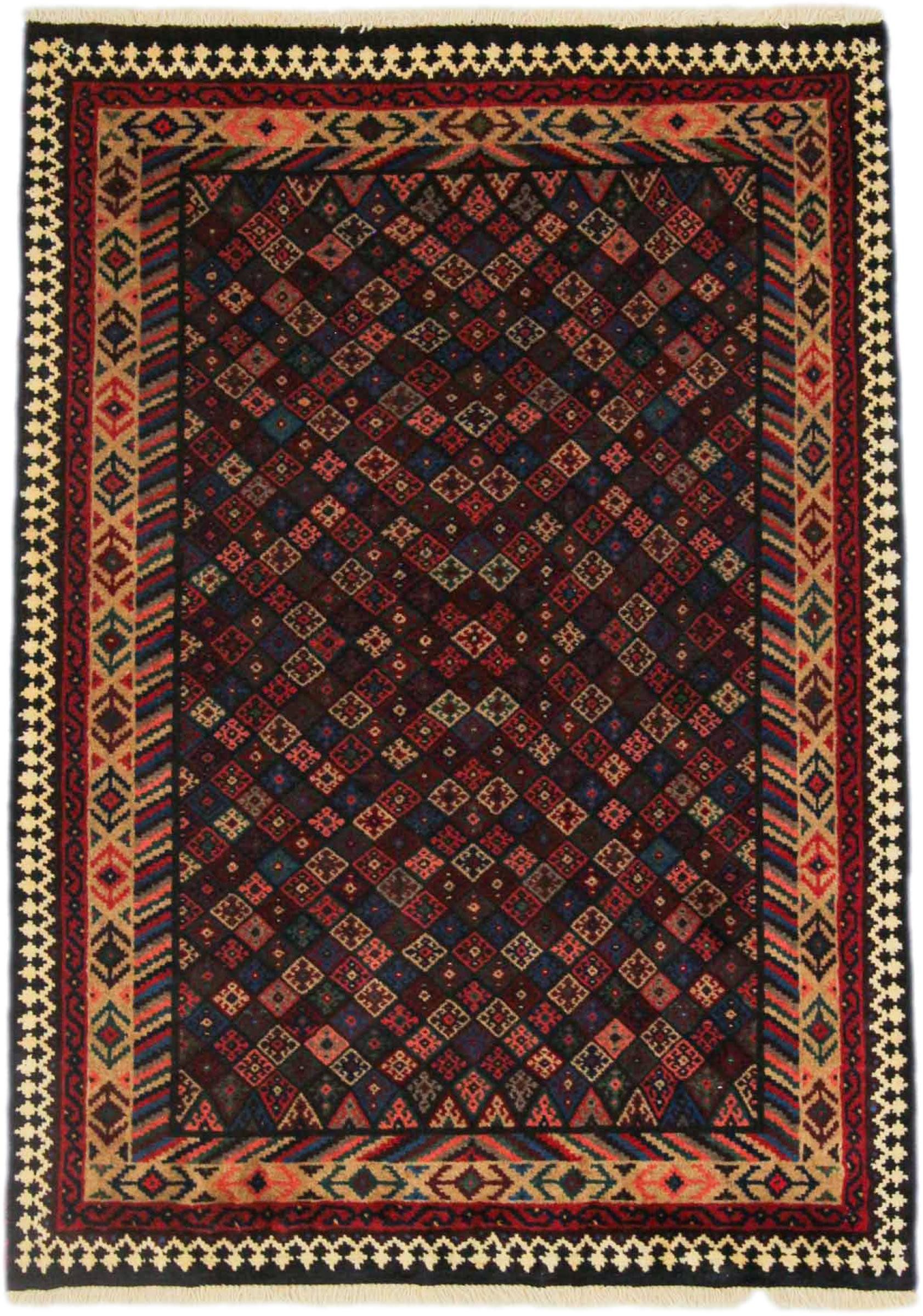 Orientteppich Shiraz 111x152 Handgeknüpfter Orientteppich / Perserteppich