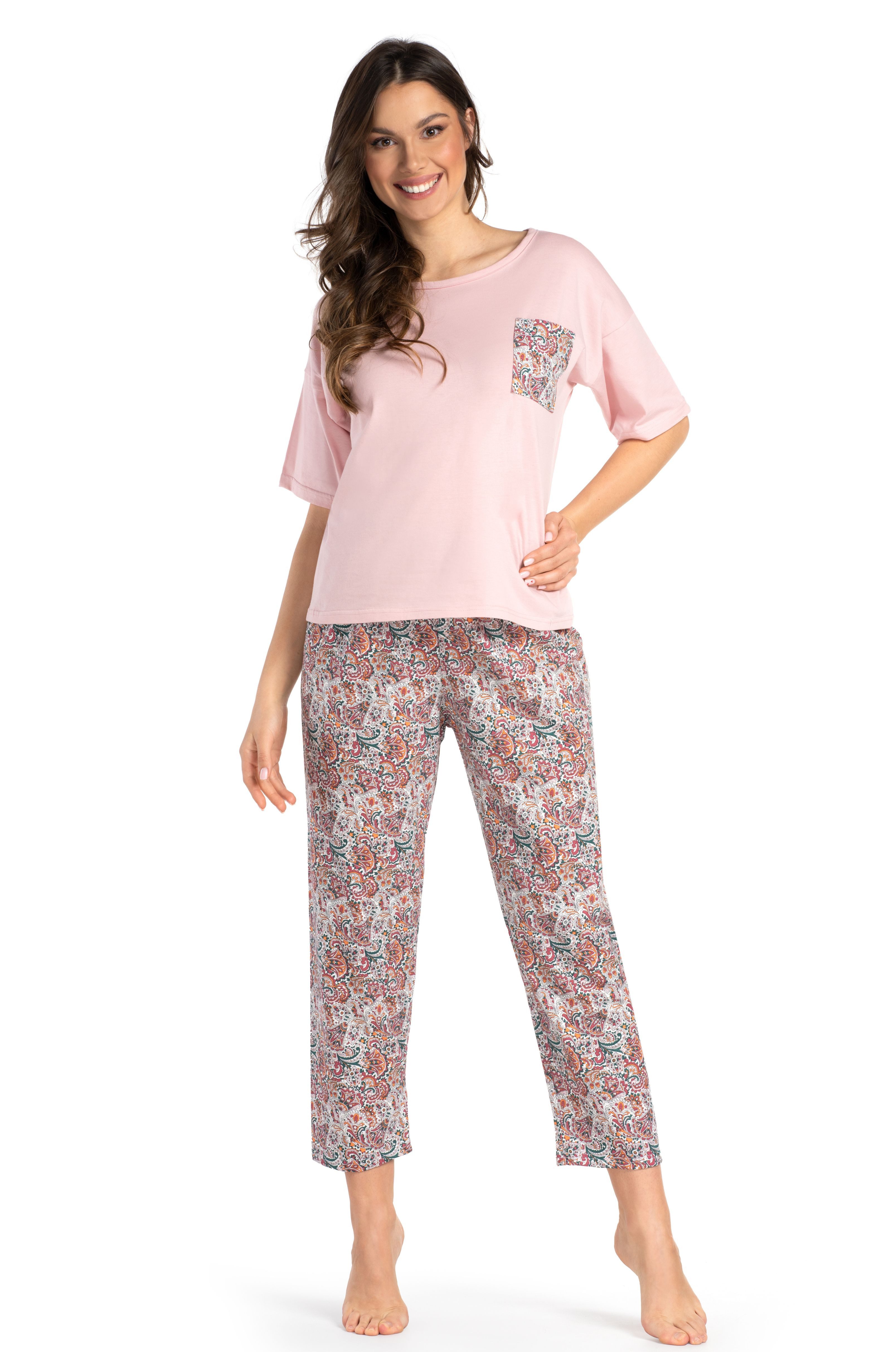 Mademoiselle Sommeil Pyjama Schlafanzug mit Paisley-Hose günstig online kaufen