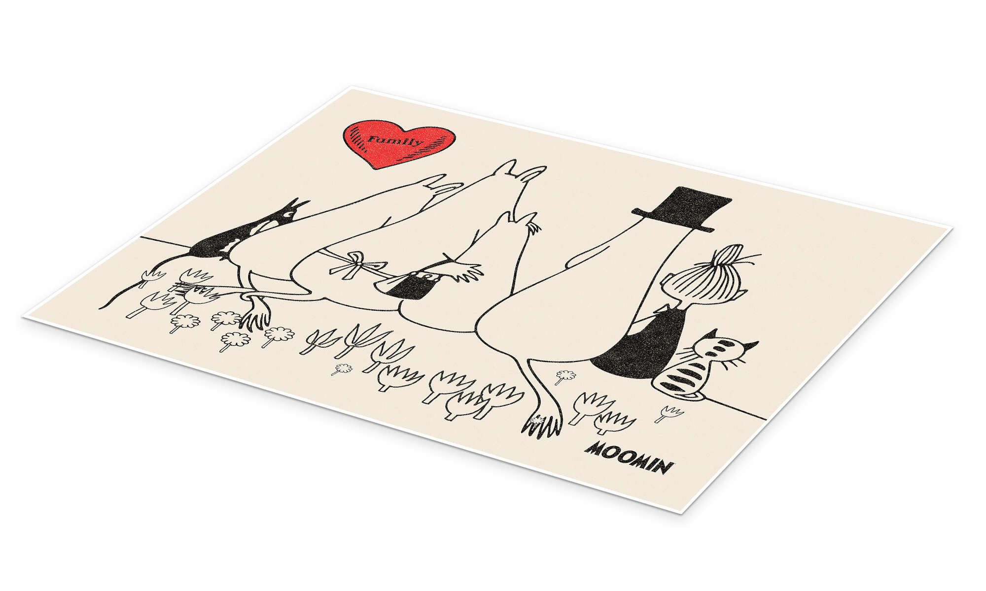 Posterlounge Poster Moomin, Moomin Family, Kinderzimmer günstig online kaufen