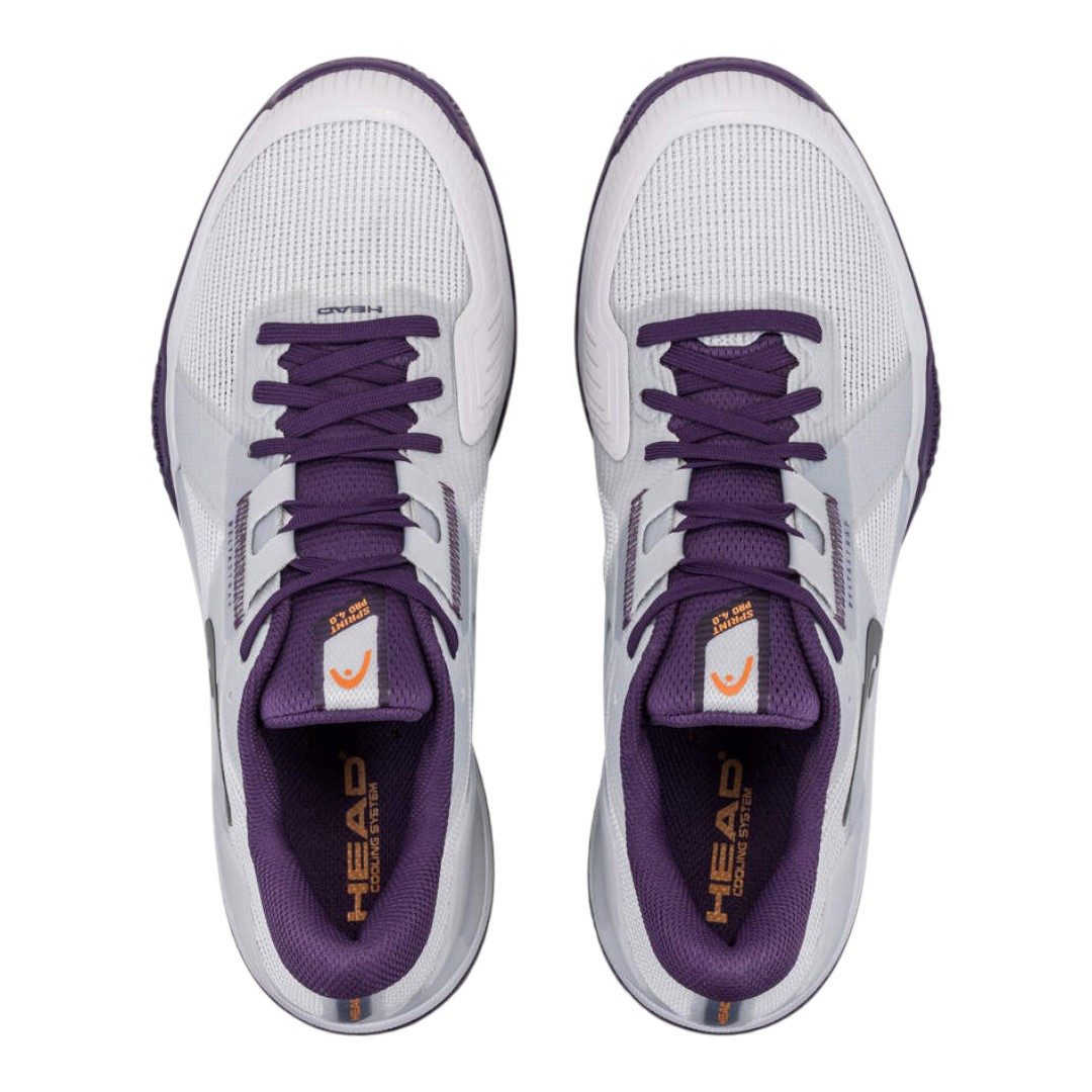 Head Sprint Pro 4.0 Clay/Sandplatz 2026 hellgrau/purple Herren Tennisschuh