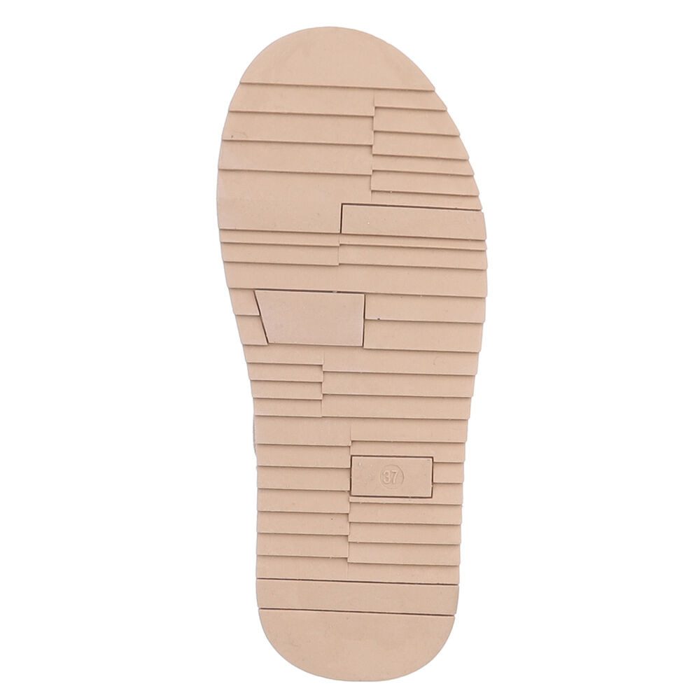 Ital-Design Damen Leder Plateau Boots Freizeit & Alltag Snowboots (91971157) Flach Stiefeletten in Beige