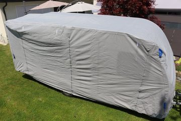 HC Outdoor Wohnwagenschutzhülle Wohnwagen Abdeckplane Caravan Schutzhülle Wohnmobil Camper Garage (Komplett-Set), inkl. Aufbewahrungstasche,BxLxH: 550x250x220cm