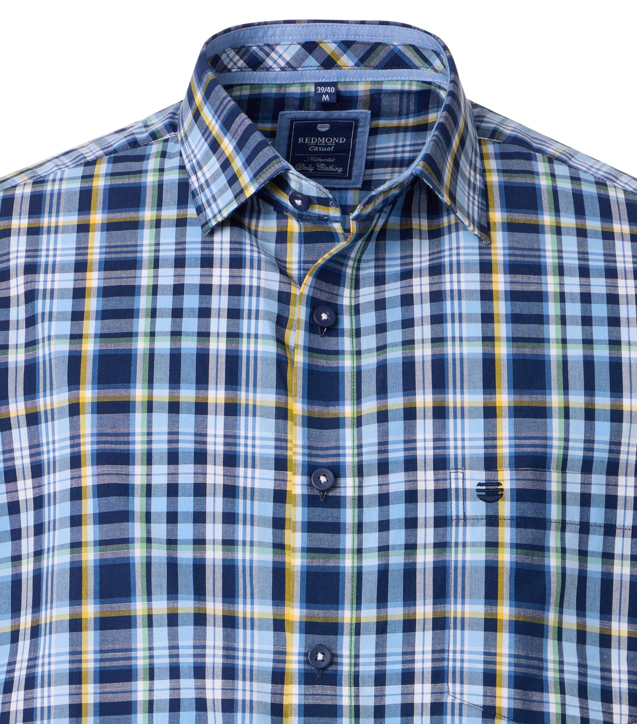 Redmond Kurzarmhemd kariert Modern Fit