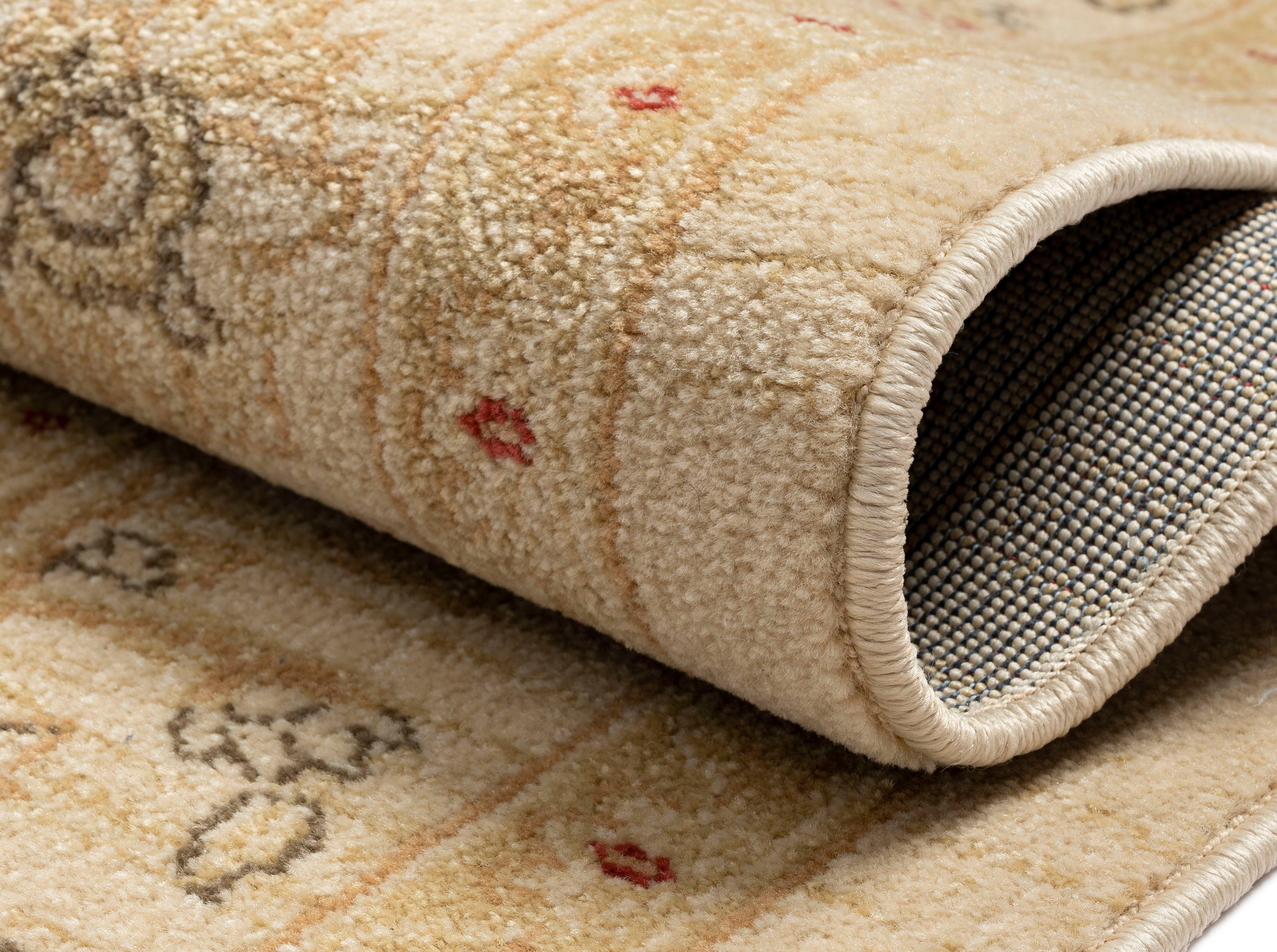 Myflair Möbel & Accessoires Teppich Maryam 4, rechteckig, Höhe: 7,5 mm, Kurzflor, Orient Optik, edler Glanz, mit Fransen, besonders weich