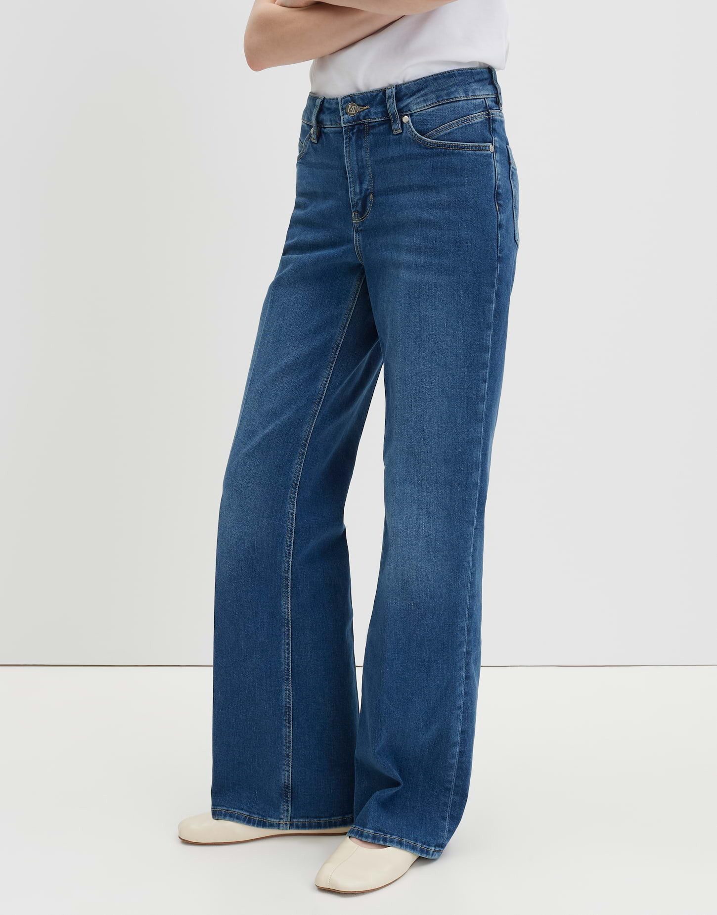 someday Bootcut-Jeans Carie iconic leicht ausgestelltes Bein, Flared