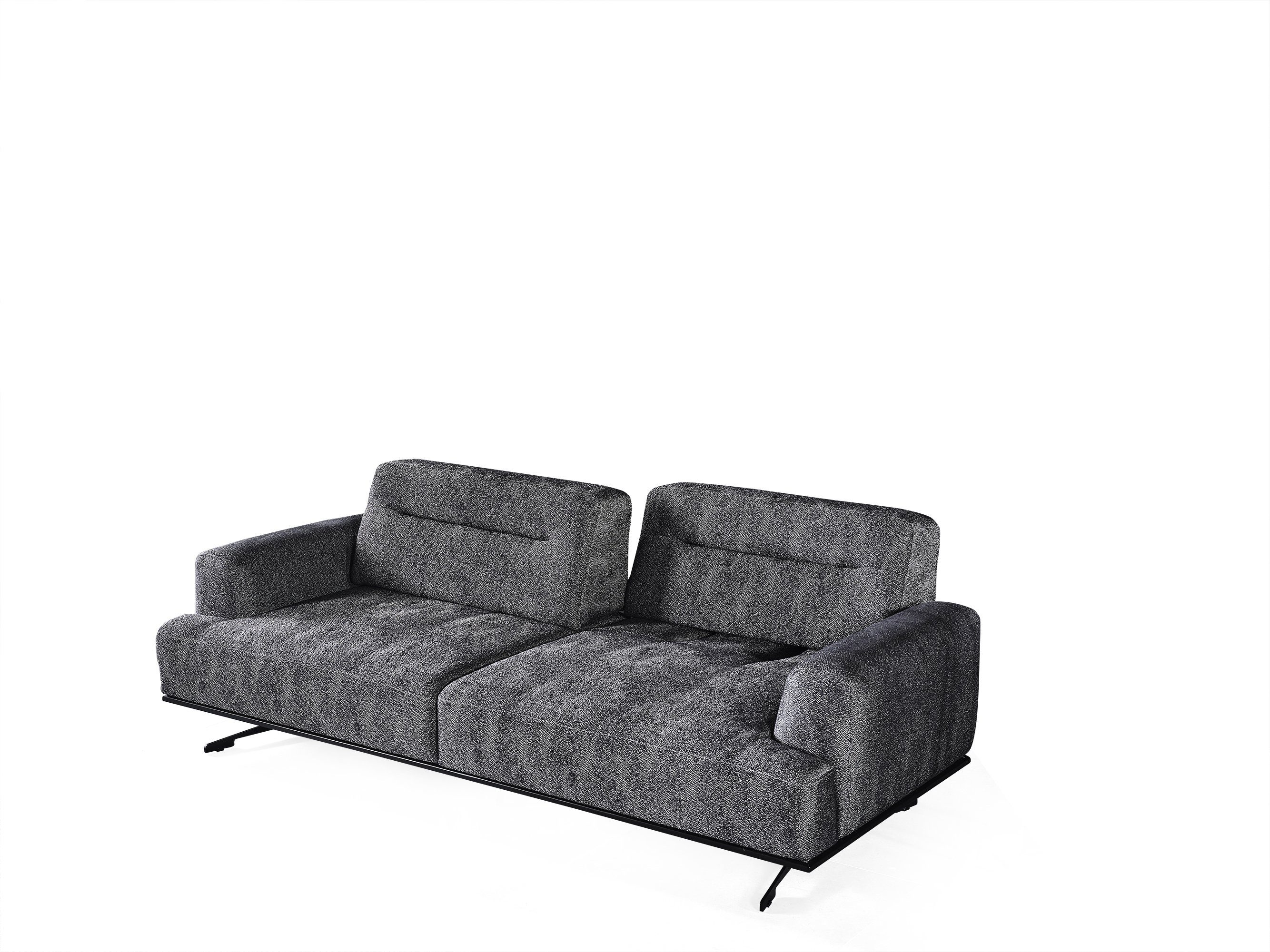 Teil, Sofa Samtstoff Möbel Royal, Mikrofaser Quality,strapazierfähiger Grau Handmade 1 Villa