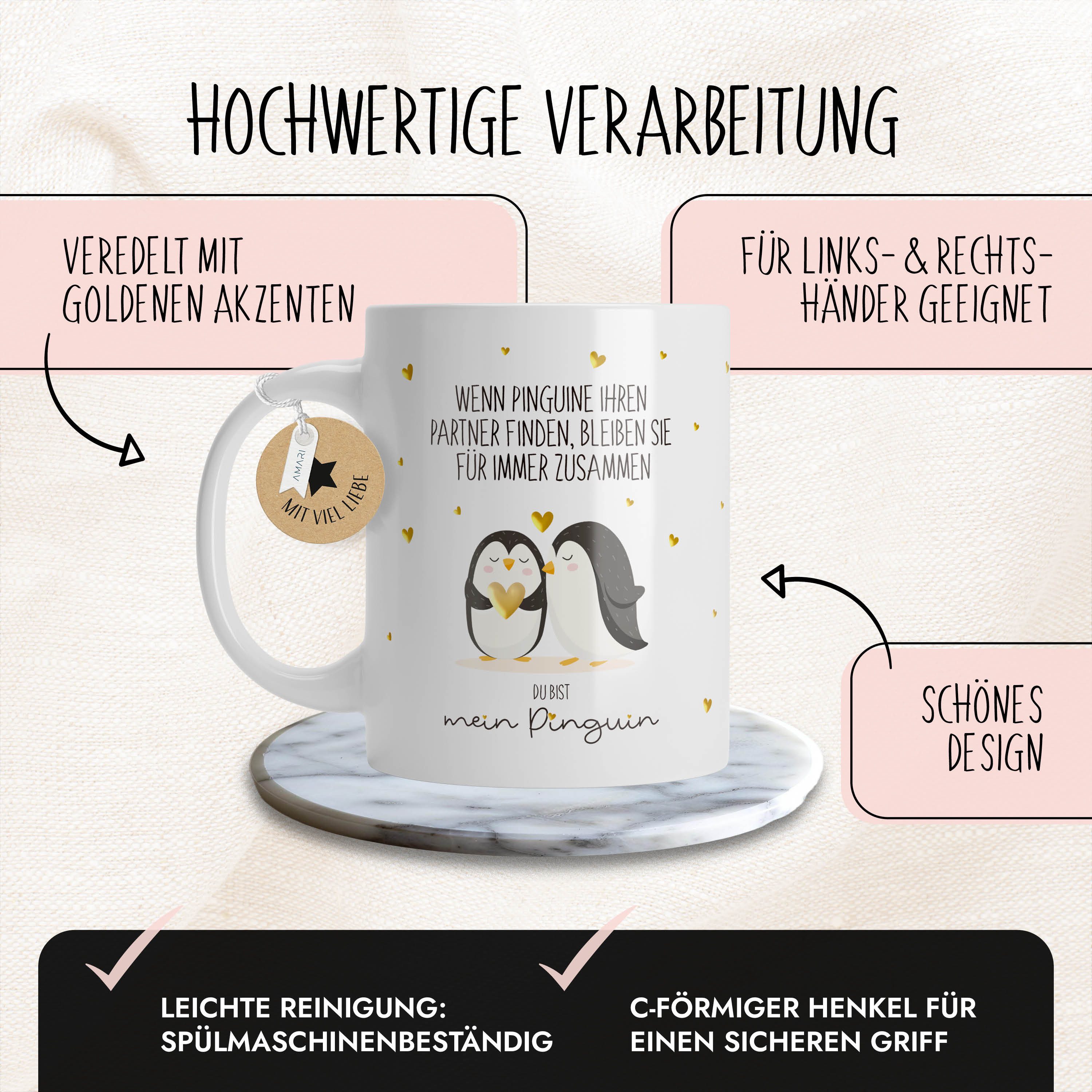 Amari Tasse AMARI® Pinguin Tasse Nr.24 – „Du bist mein Pinguin“