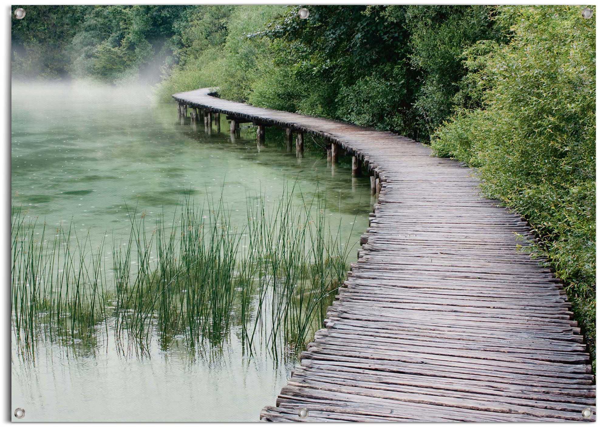 Außeneinsatz am den Steg für Ufer, Reinders! Gartenposter wasserfestes Poster leichtes und