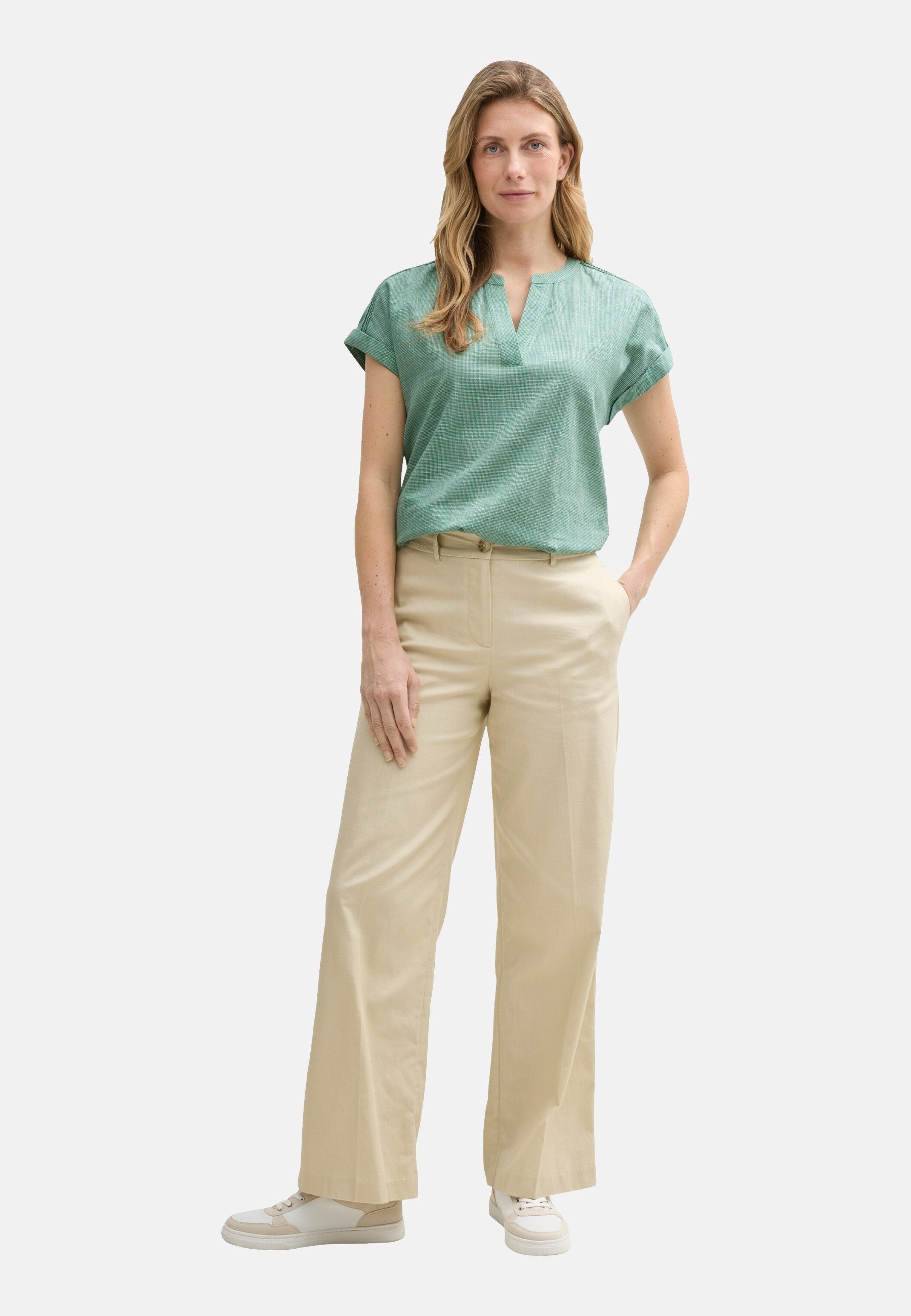 TOM TAILOR Kurzarmbluse Bluse dünnes Kurzarmshirt (1-tlg)