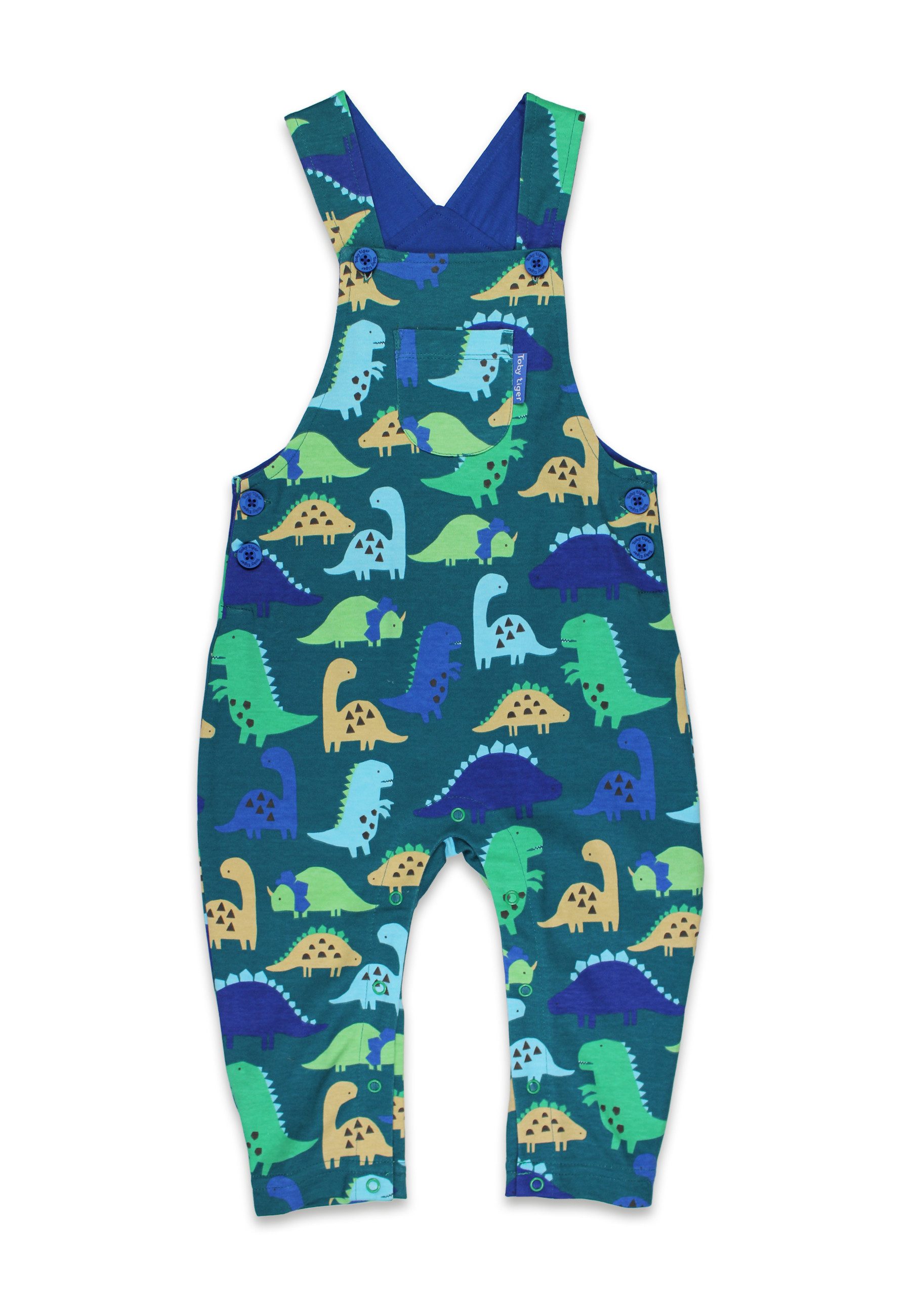 Toby Tiger Latzhose Latzhose mit Dinosaurier Print
