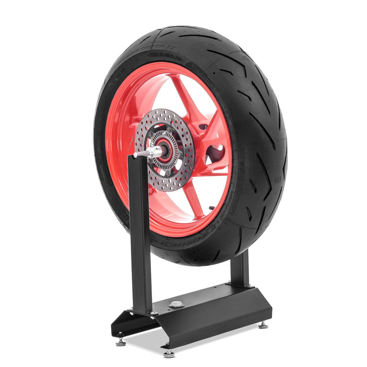 ConStands Reifenwuchtmaschine Wuchtbock Motorrad / Auswuchtgerät # WU-1 schwarz