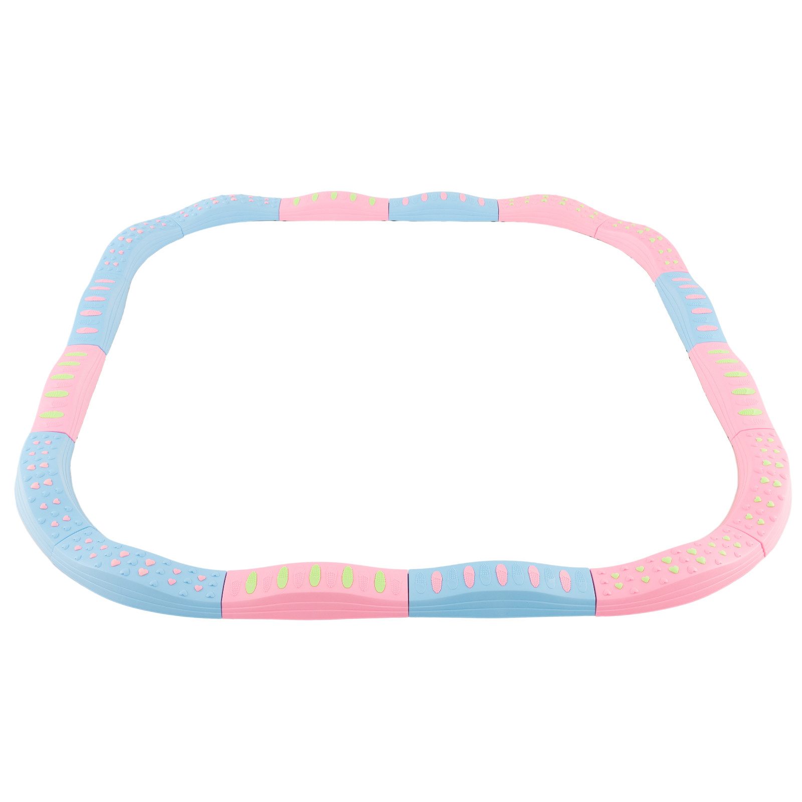 COSTWAY Balancetrainer 20-Teiliges Balancierbalken Set, bis 80kg belastbar