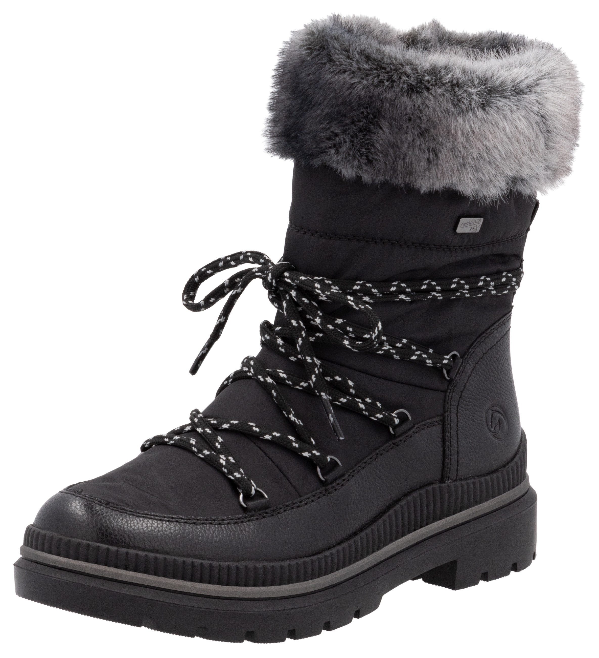 Remonte Winterboots, Blockabsatz, Winterstiefelette mit wasserabweisender TEX-Membran