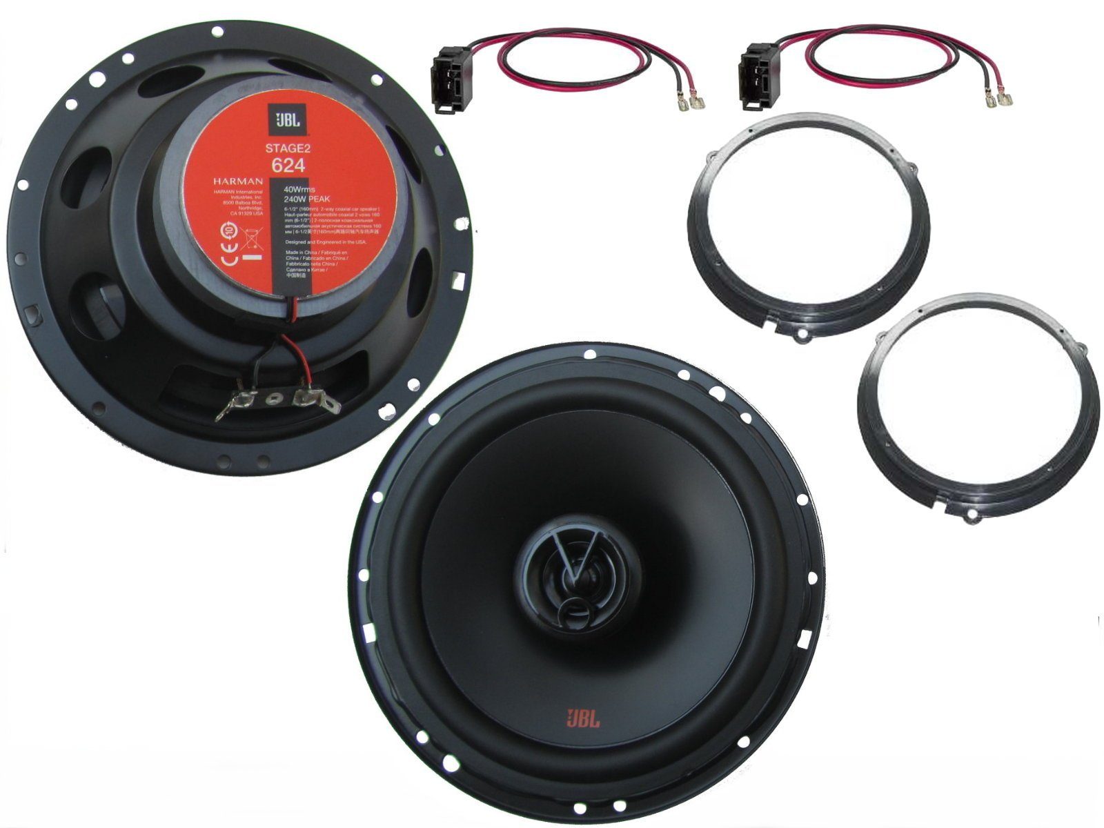 DSX JBL für Mercedes B Klasse T245 Bj 05-11 Lautsprecher Set Tür Vorne 48 Auto-Lautsprecher (80 W)