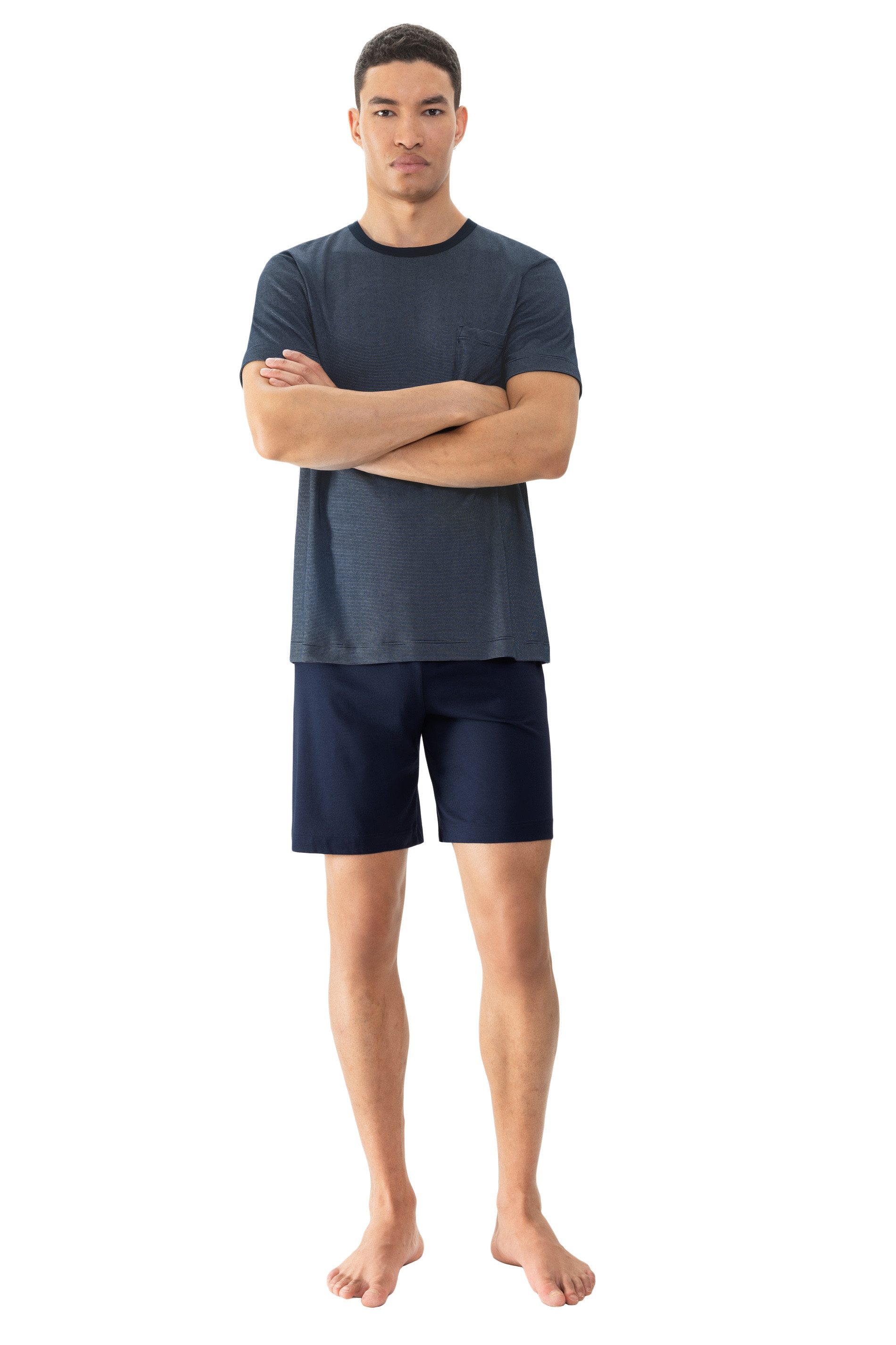 Mey Shorty Bennison (2 tlg) Legere Passform, Oberteil geringelt, Komfortbun günstig online kaufen