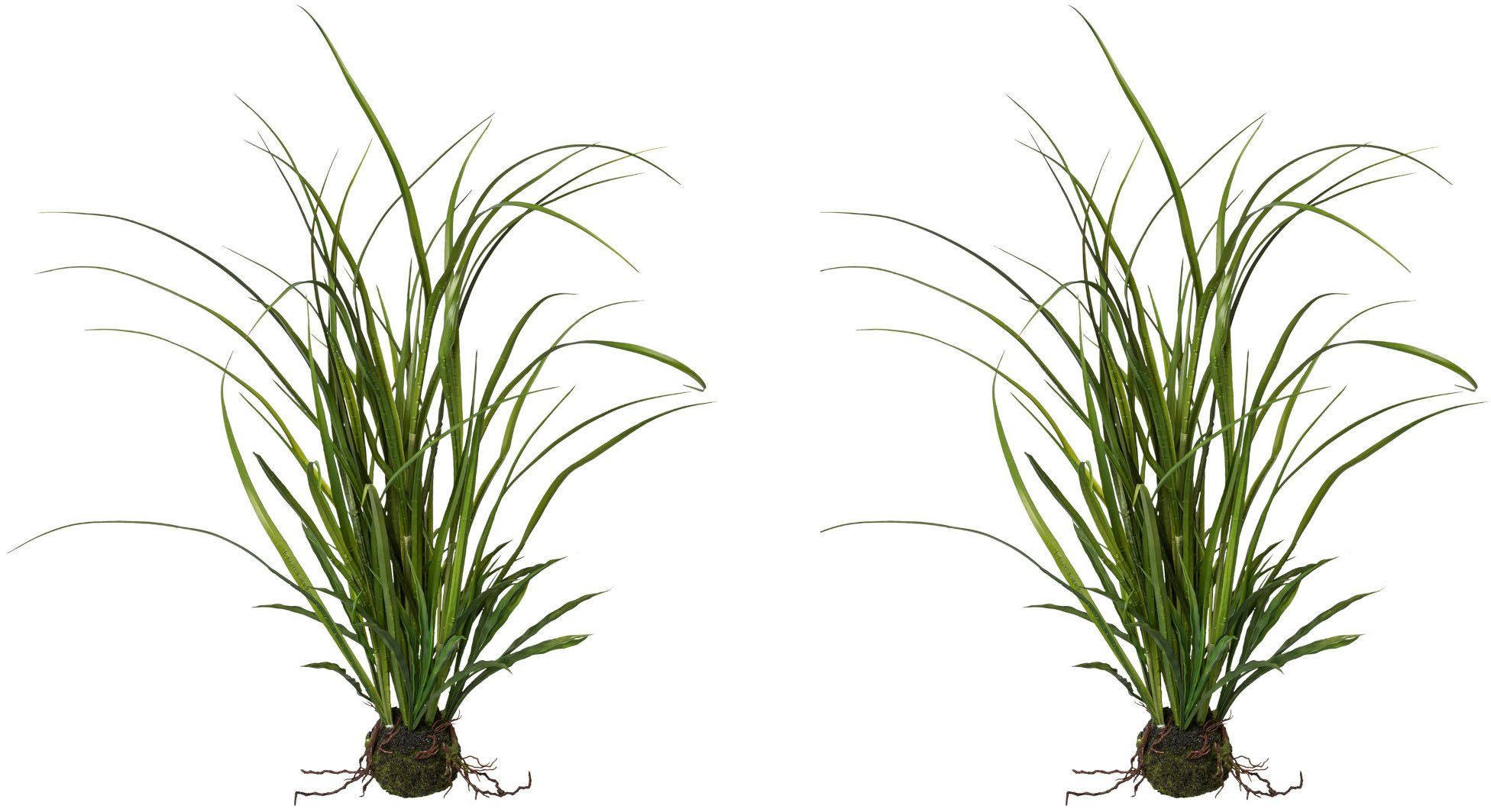 Kunstgras Wiesengras im Ballen Gras, Creativ green, Höhe 53 cm