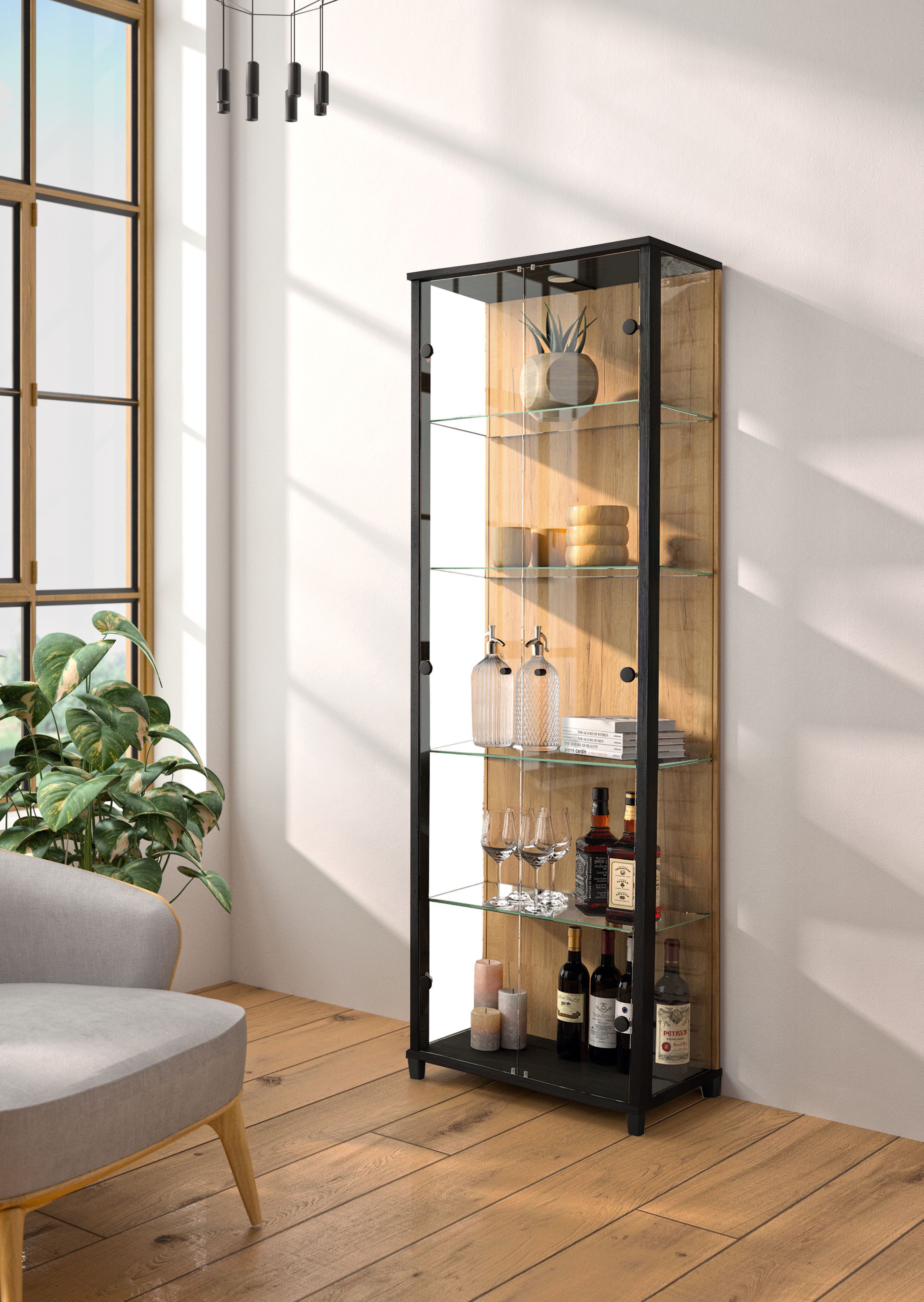 fif möbel Vitrine OPTIMA Standvitrine, Vitrinenschrank, Glasvitrine, Sammle günstig online kaufen