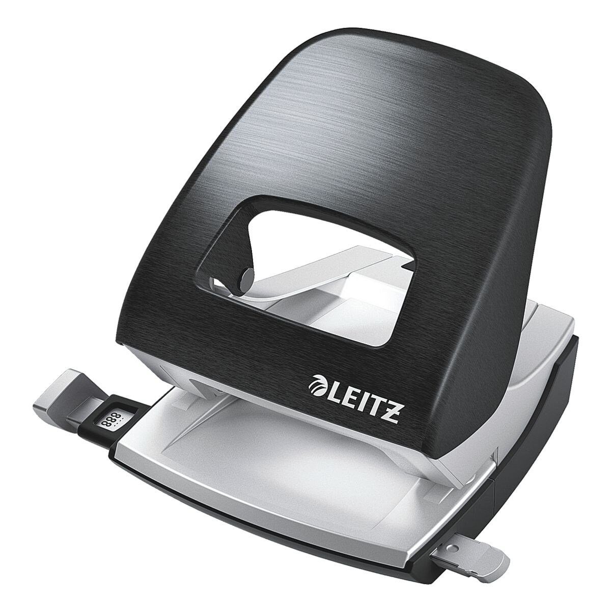LEITZ Lochstanzer 5006 NeXXt Style, 2-fach bis 30 Blatt, für A4, A5, A6, 8x8x8 cm, US, Folio
