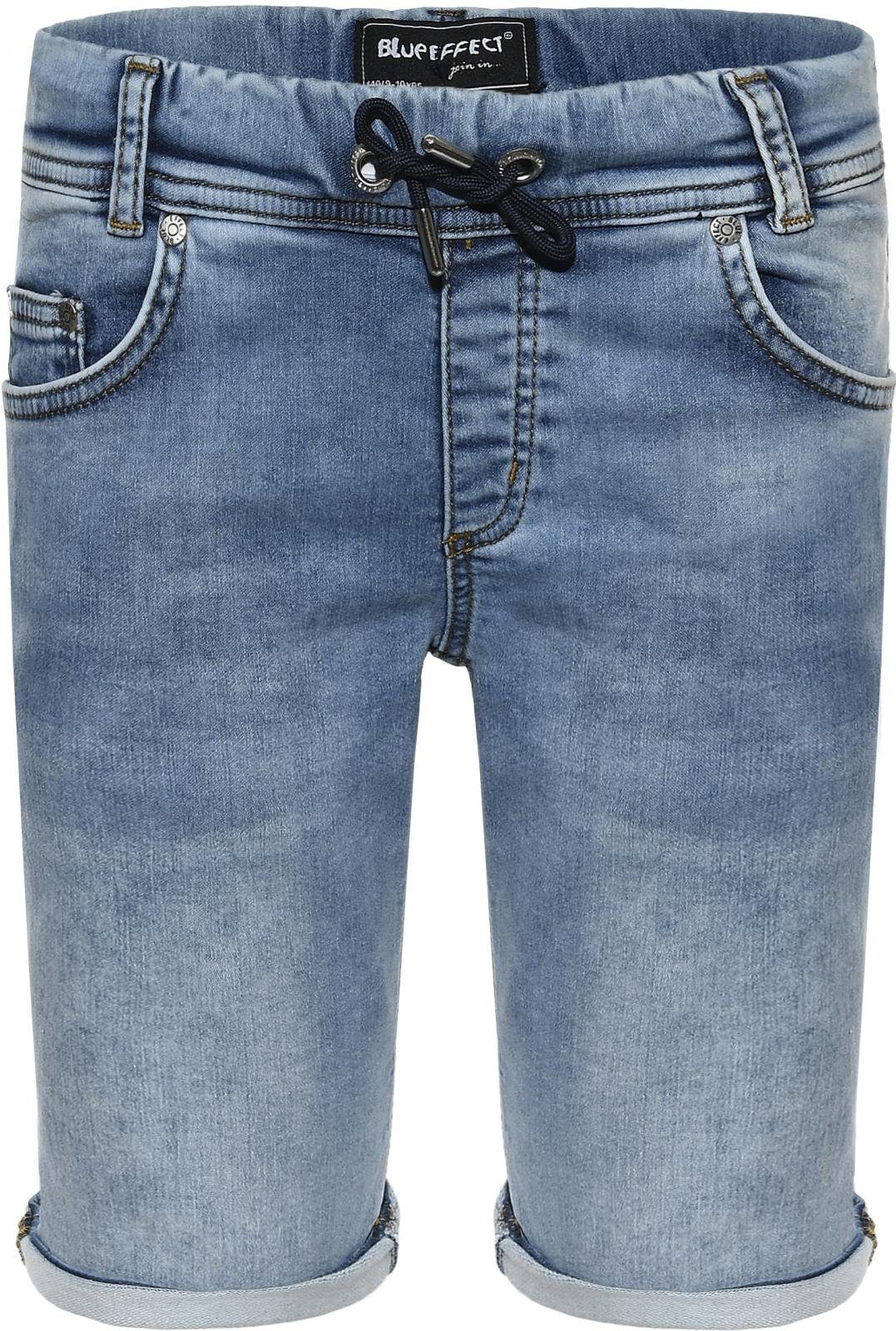 Bermuda light EFFECT boys effect Shorts (1-tlg) denim Jogging sweat BLUE blue Jeansbermudas blue