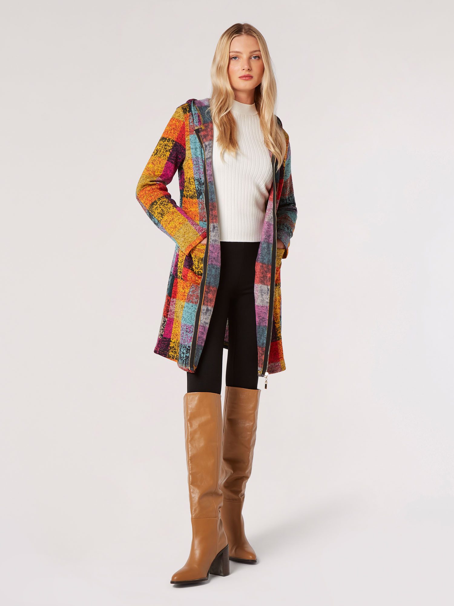 Apricot Wollmantel Cardigan-Jacke, mit Kapuze, mit günstig online kaufen